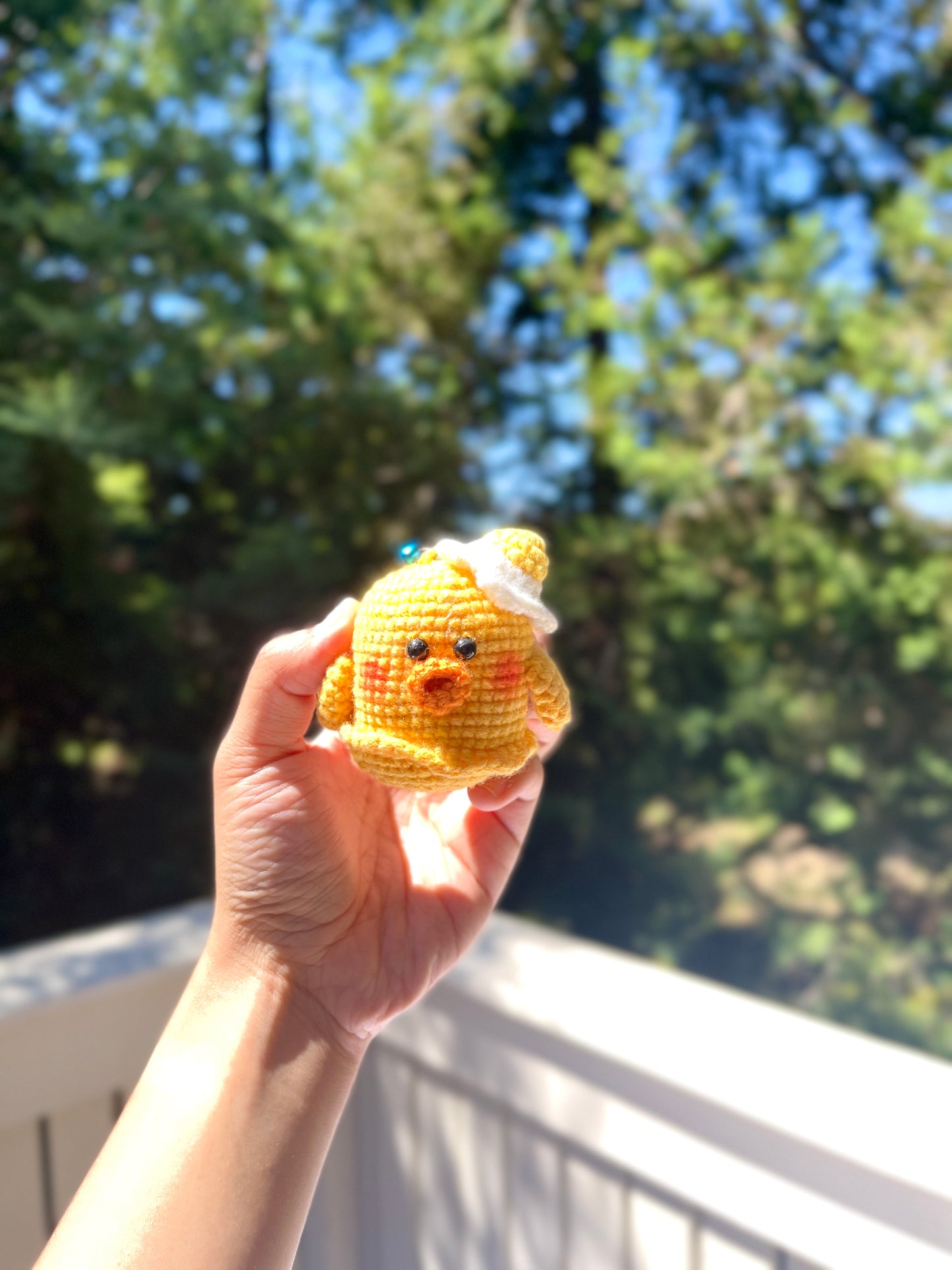 Chick N’Egg Crochet Doll Keychain