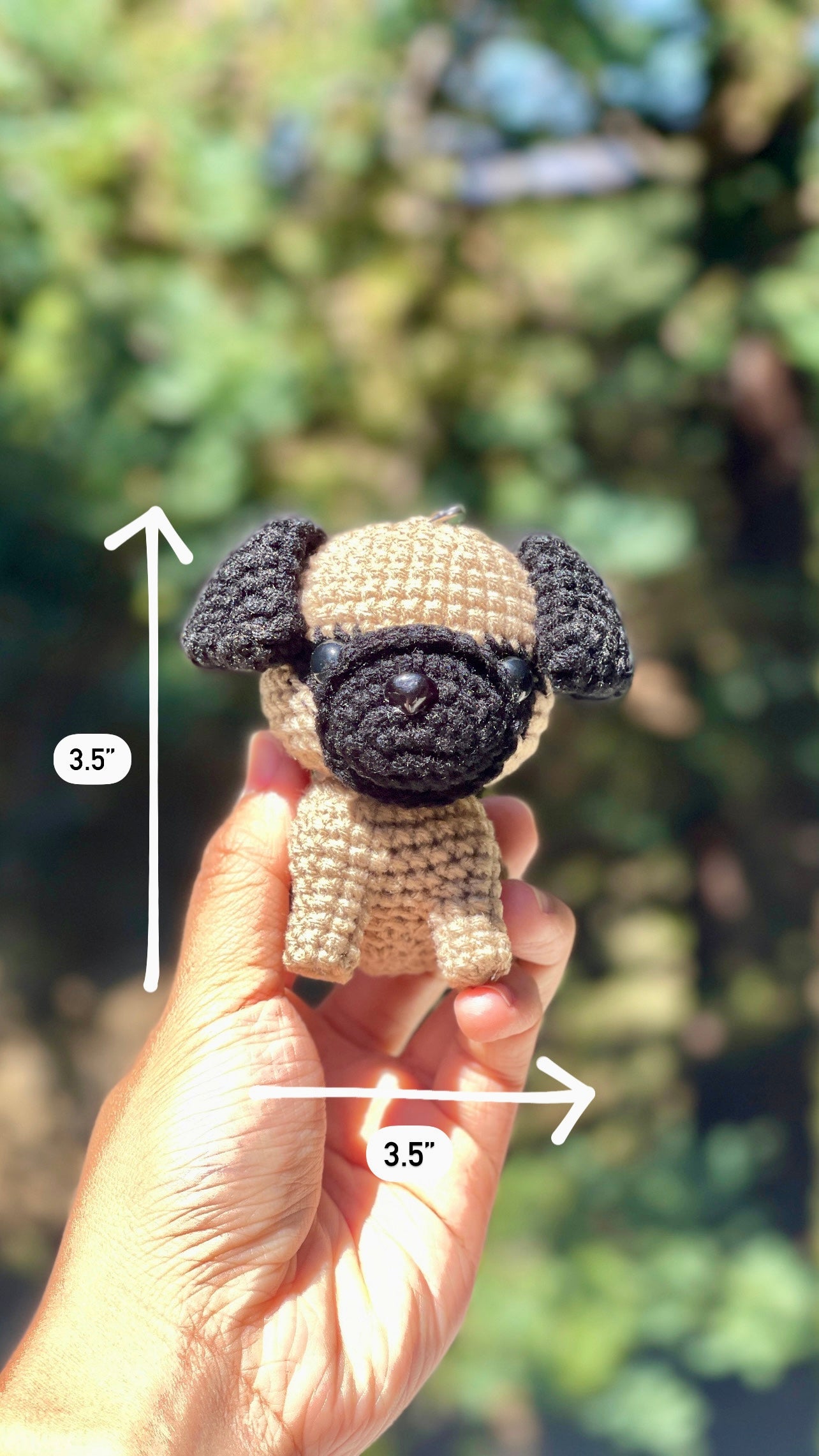 Dog crochet Keychain