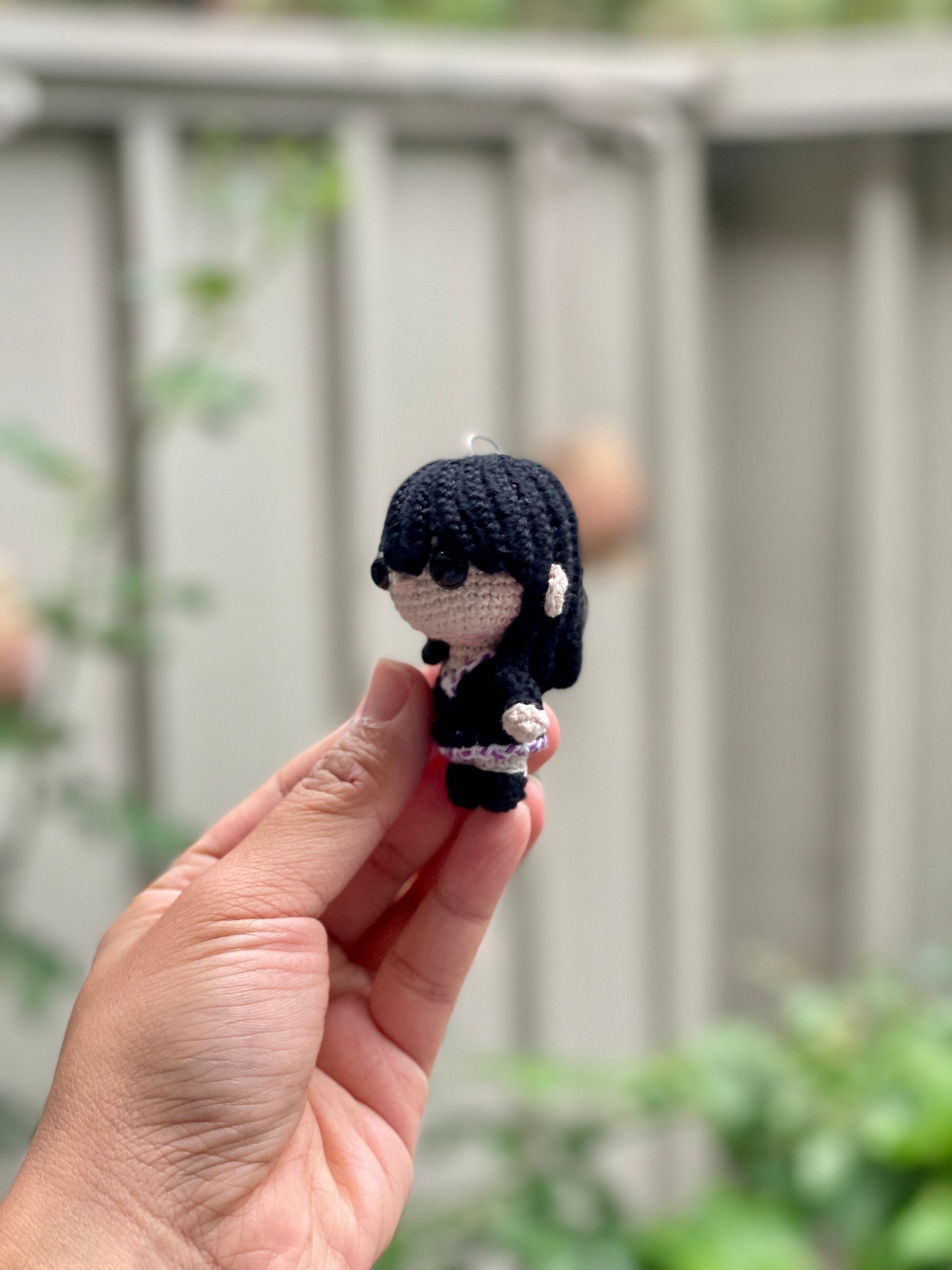 Small Nico Robin One Piece Crochet Keychain