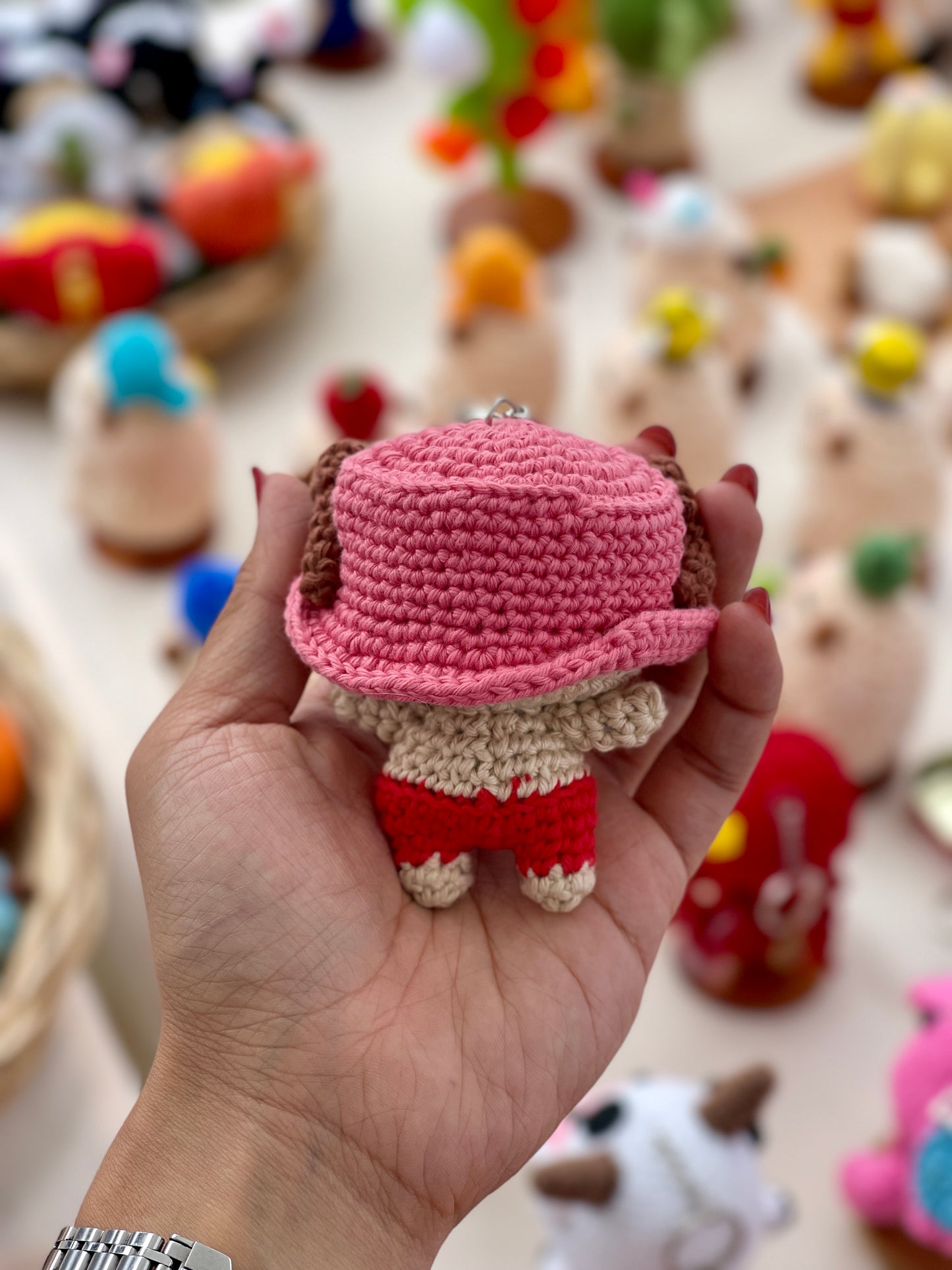 Chopper One Piece Crochet Doll Keychain