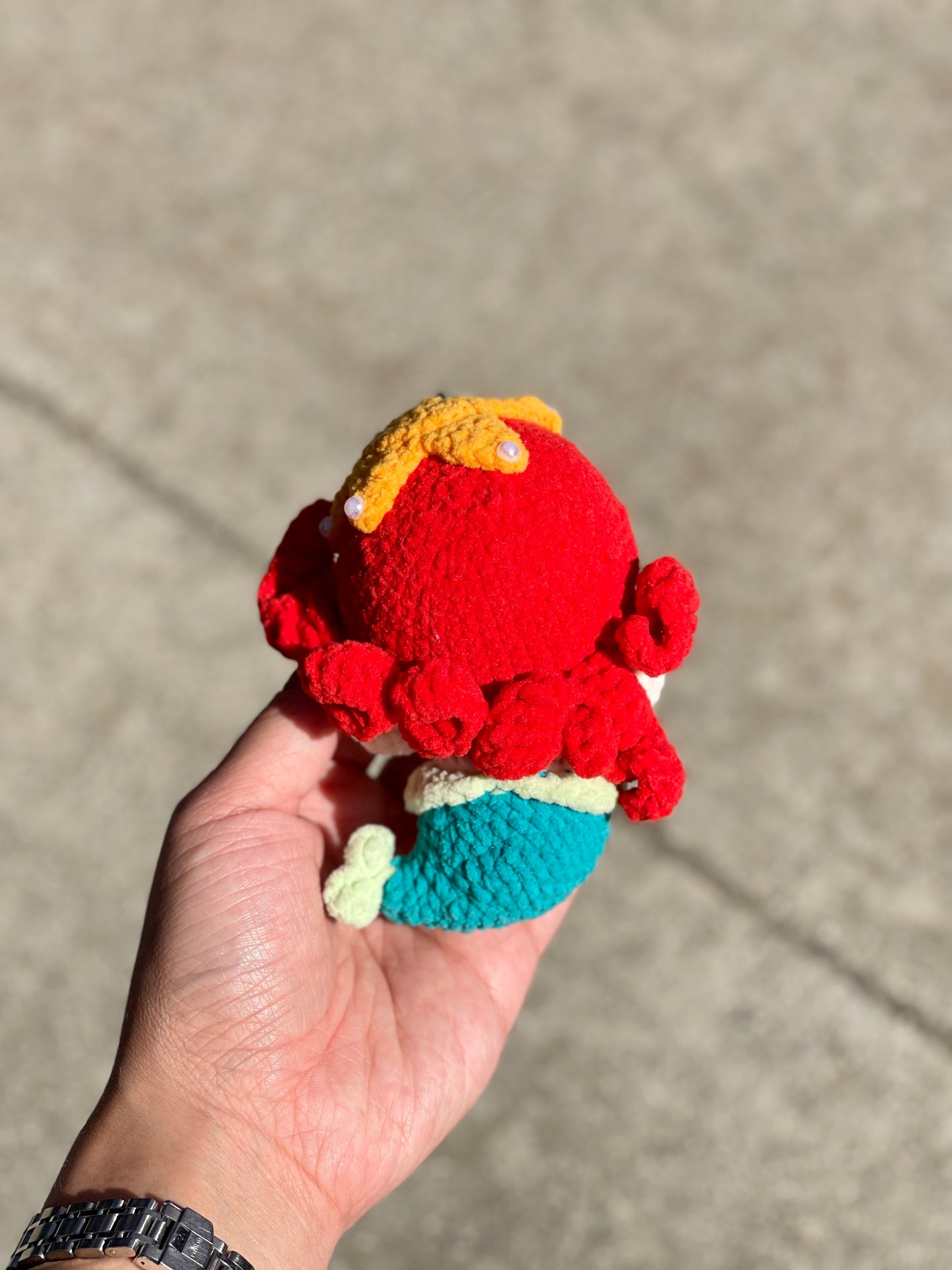 Mermaid Soft Yarn Crochet Keychain