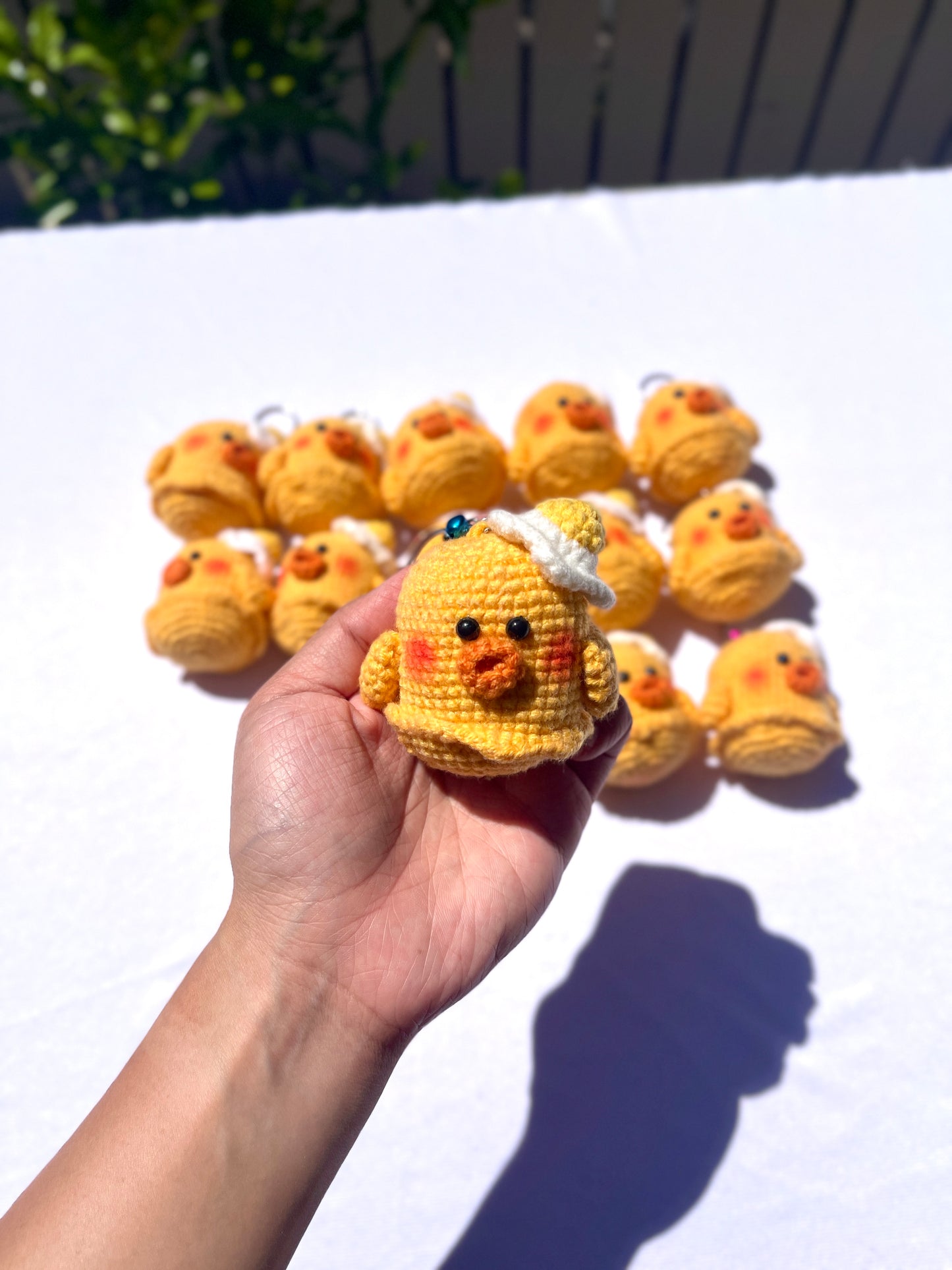 Chick N’Egg Crochet Doll Keychain