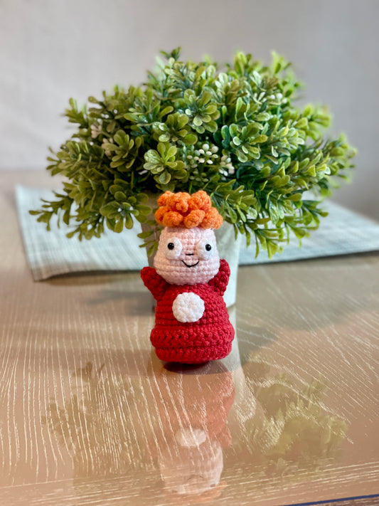 Ponyo Crochet Keychain