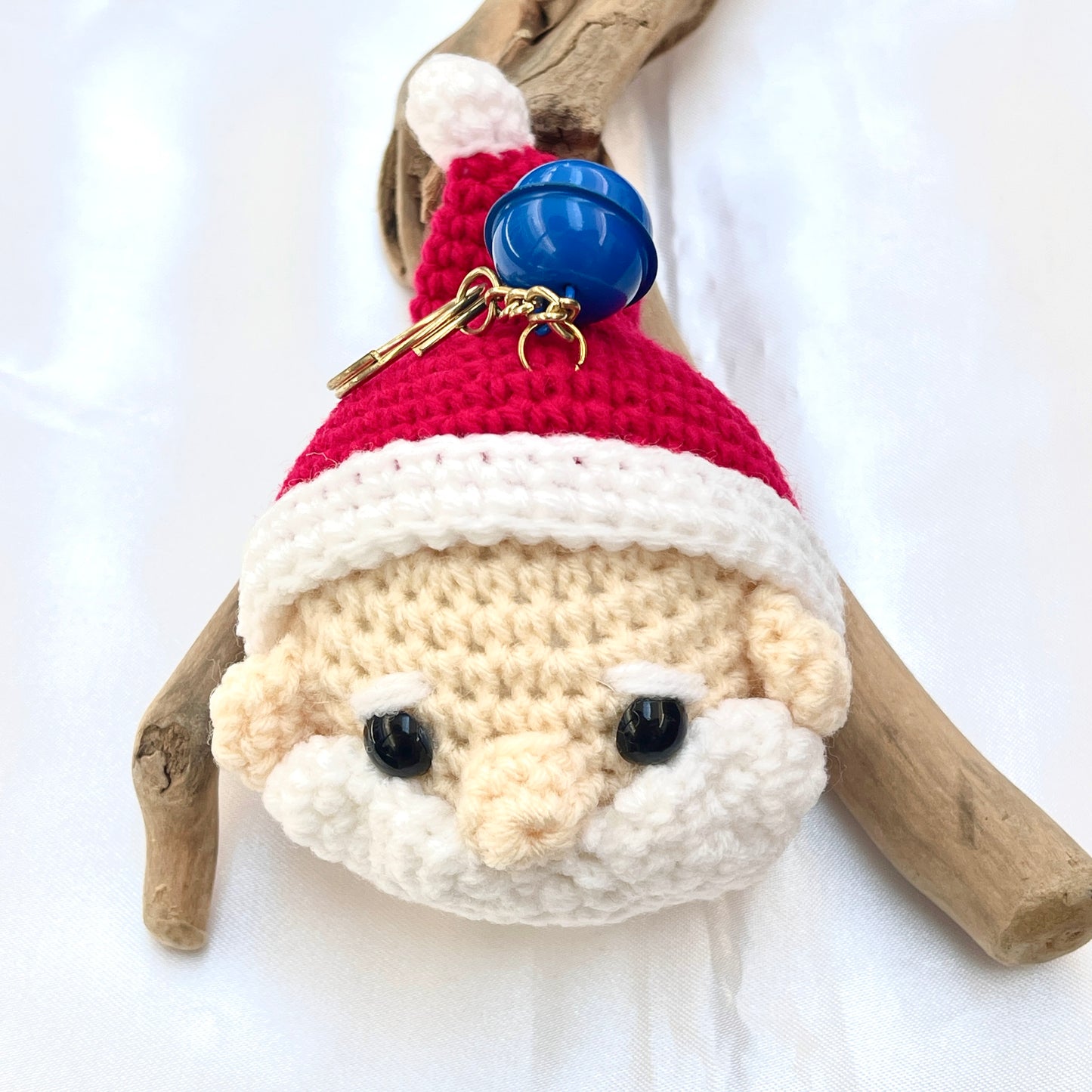 Christmas Themed Crochet Doll Keychain