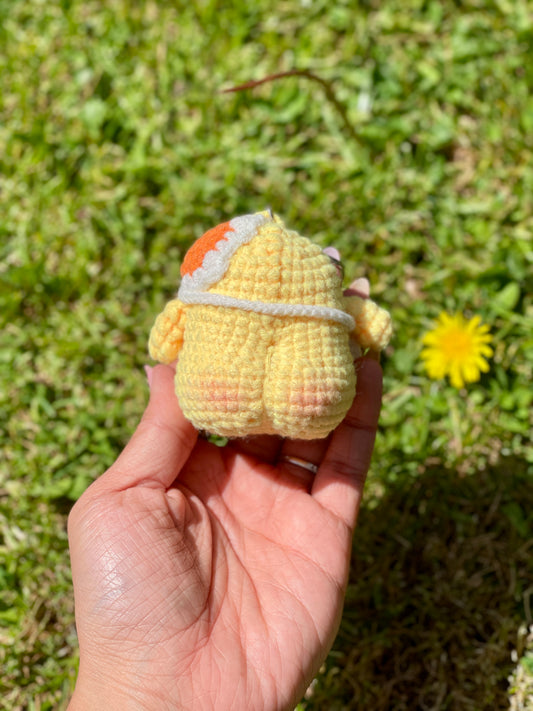 Little Booty Chick Crochet Keychain