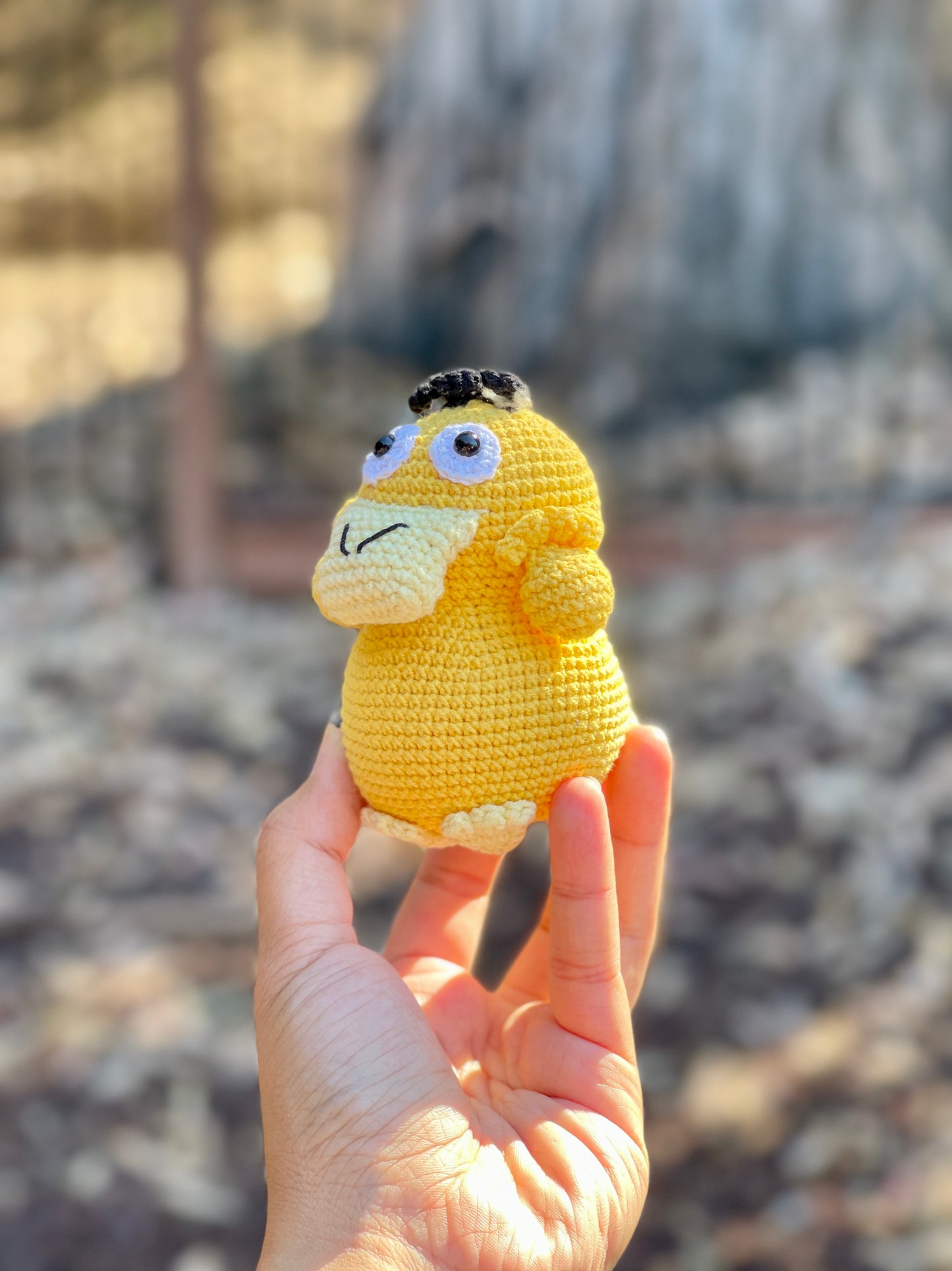 Big Psyduck Crochet Keychain