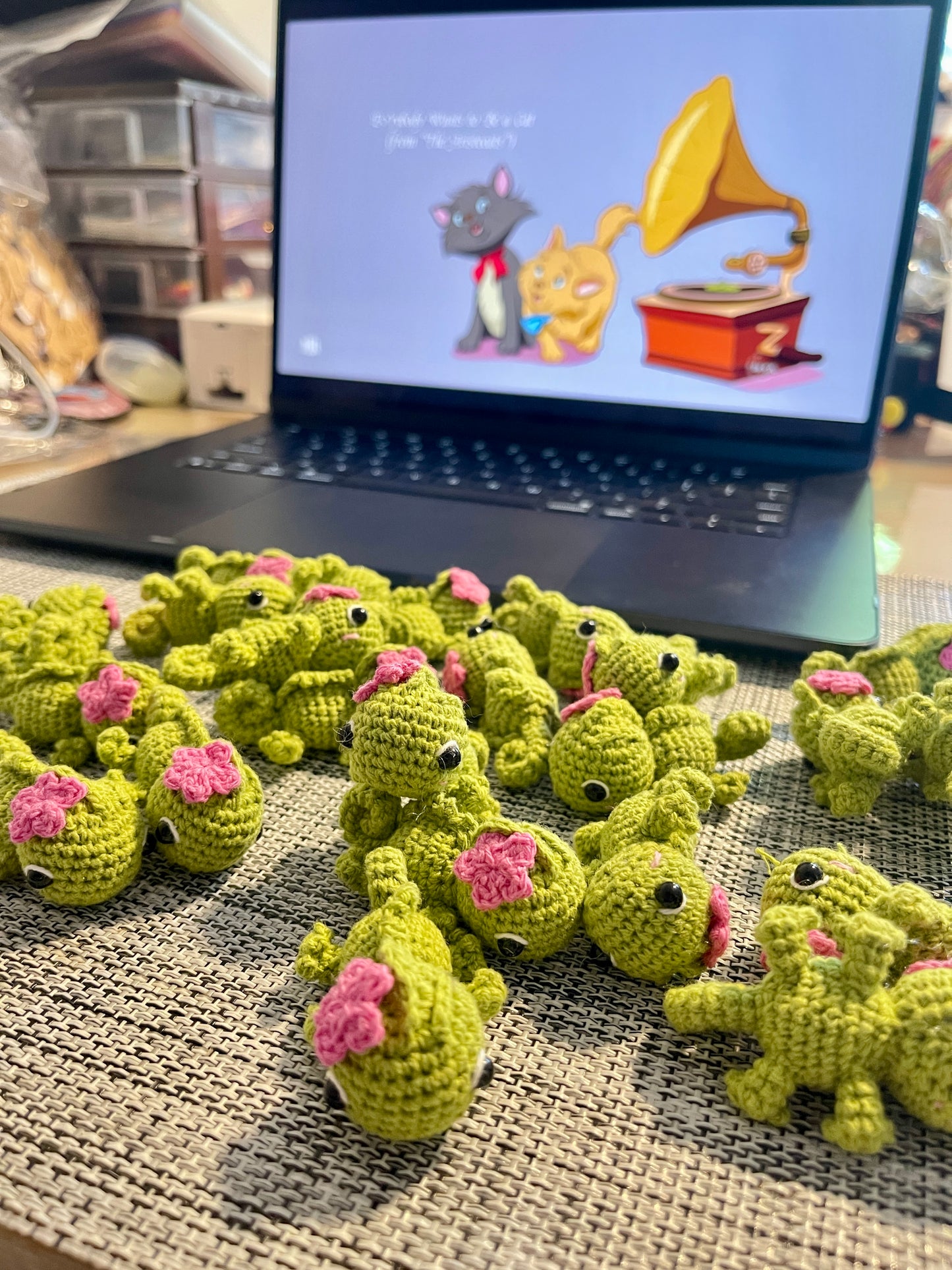 Chameleon “AKA Pascal” Crochet Keychain