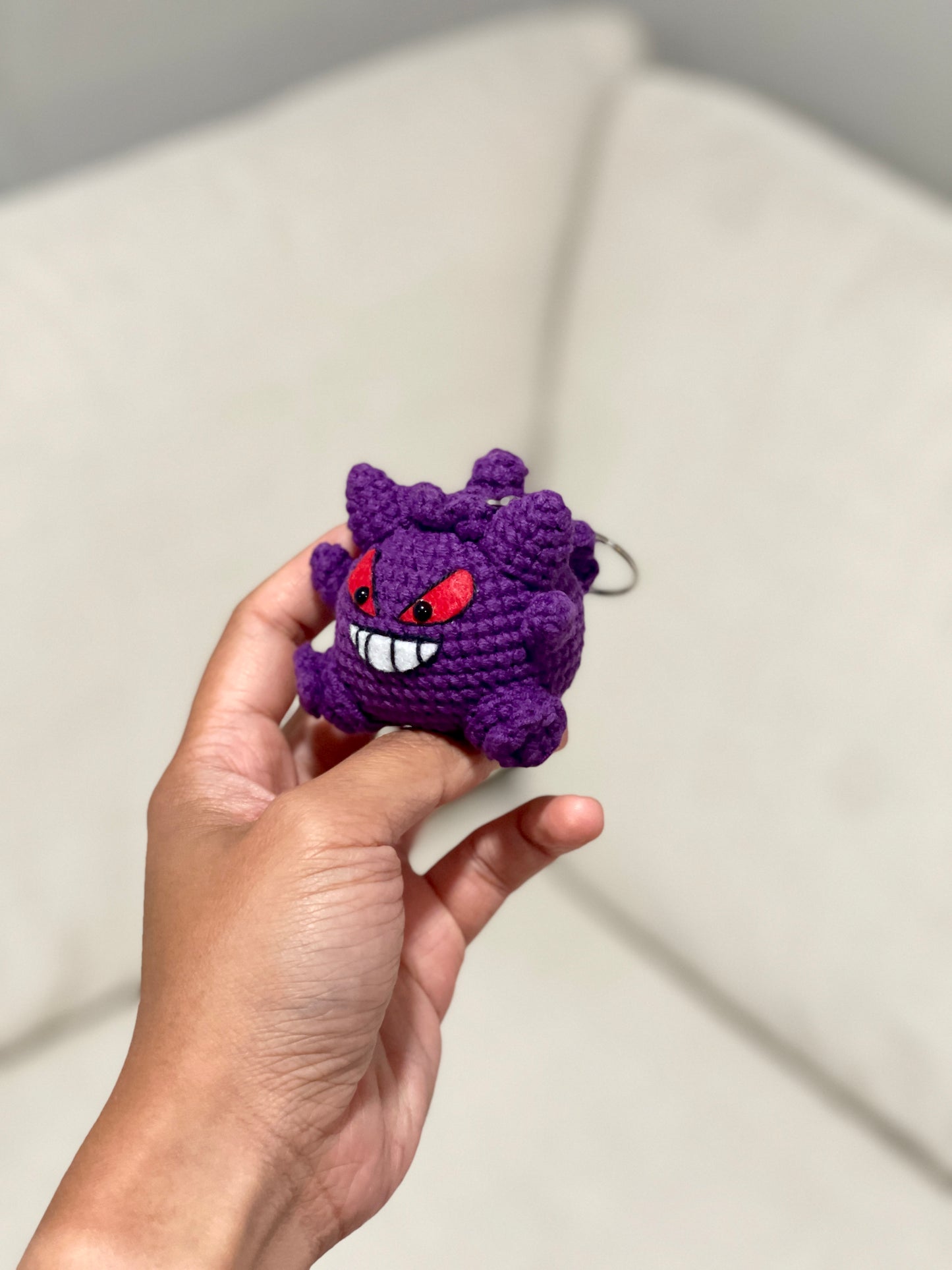 Gengar Pokemon Crochet Keychain