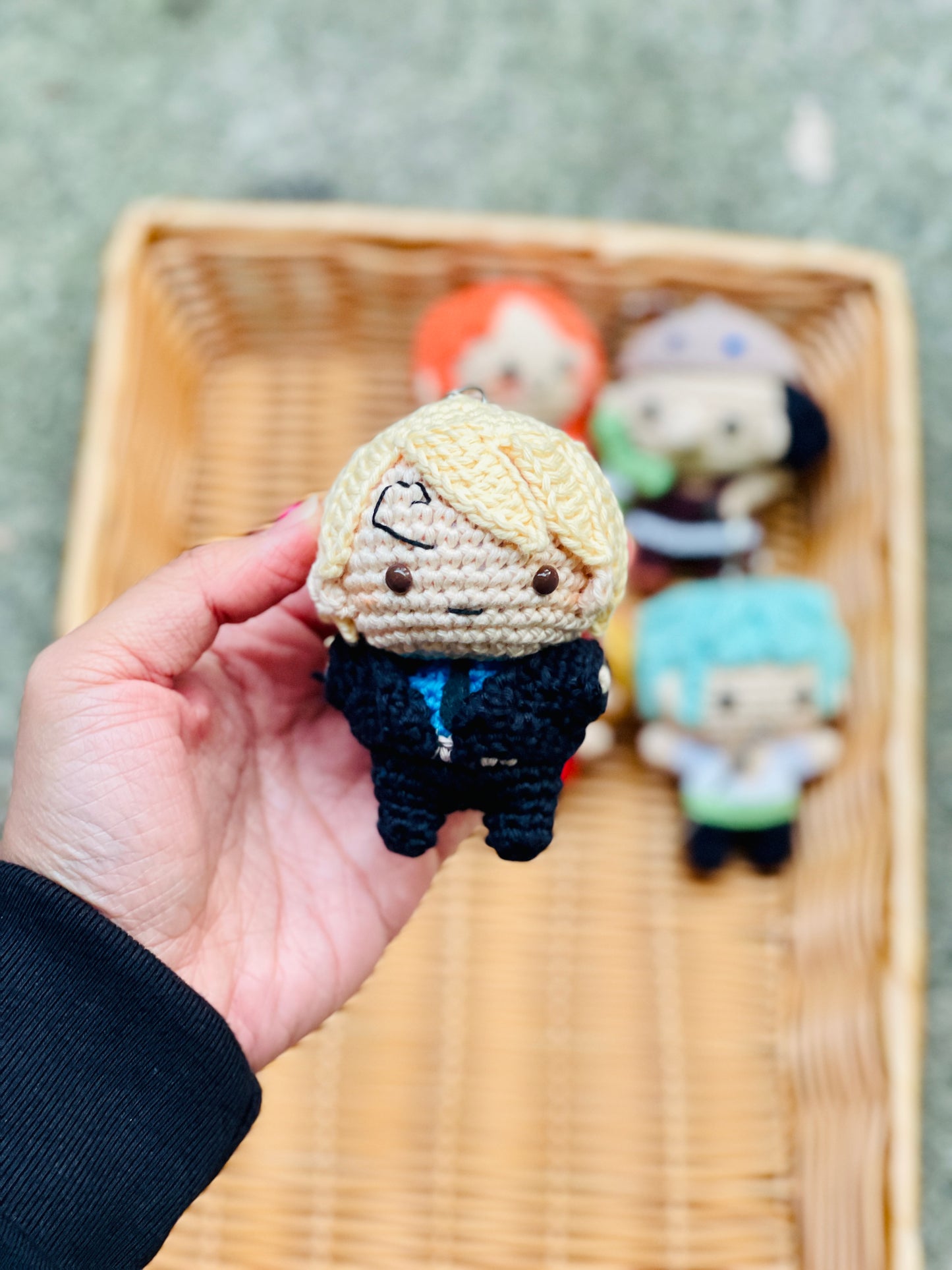 Small One Piece Collection Crochet Keychain