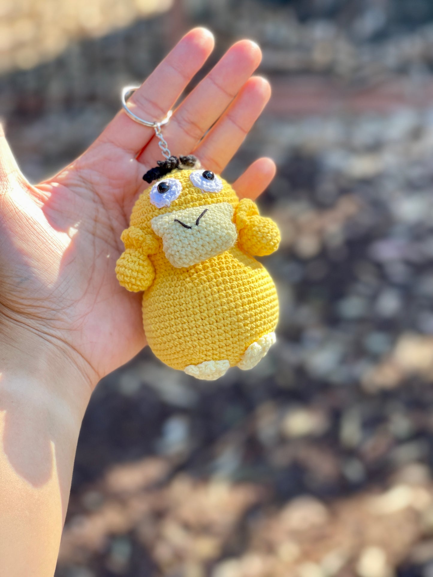 Big Psyduck Crochet Keychain