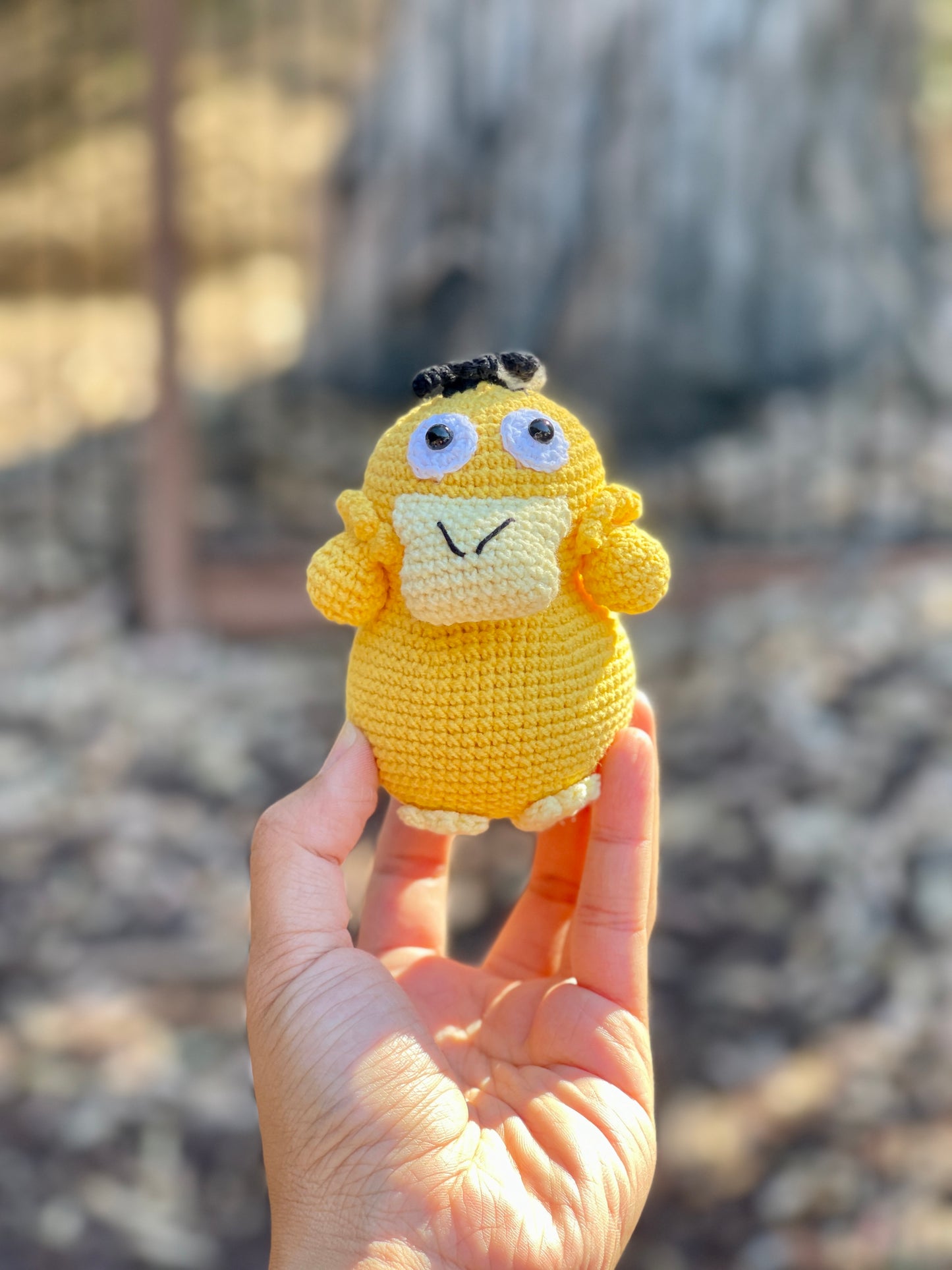 Big Psyduck Crochet Keychain