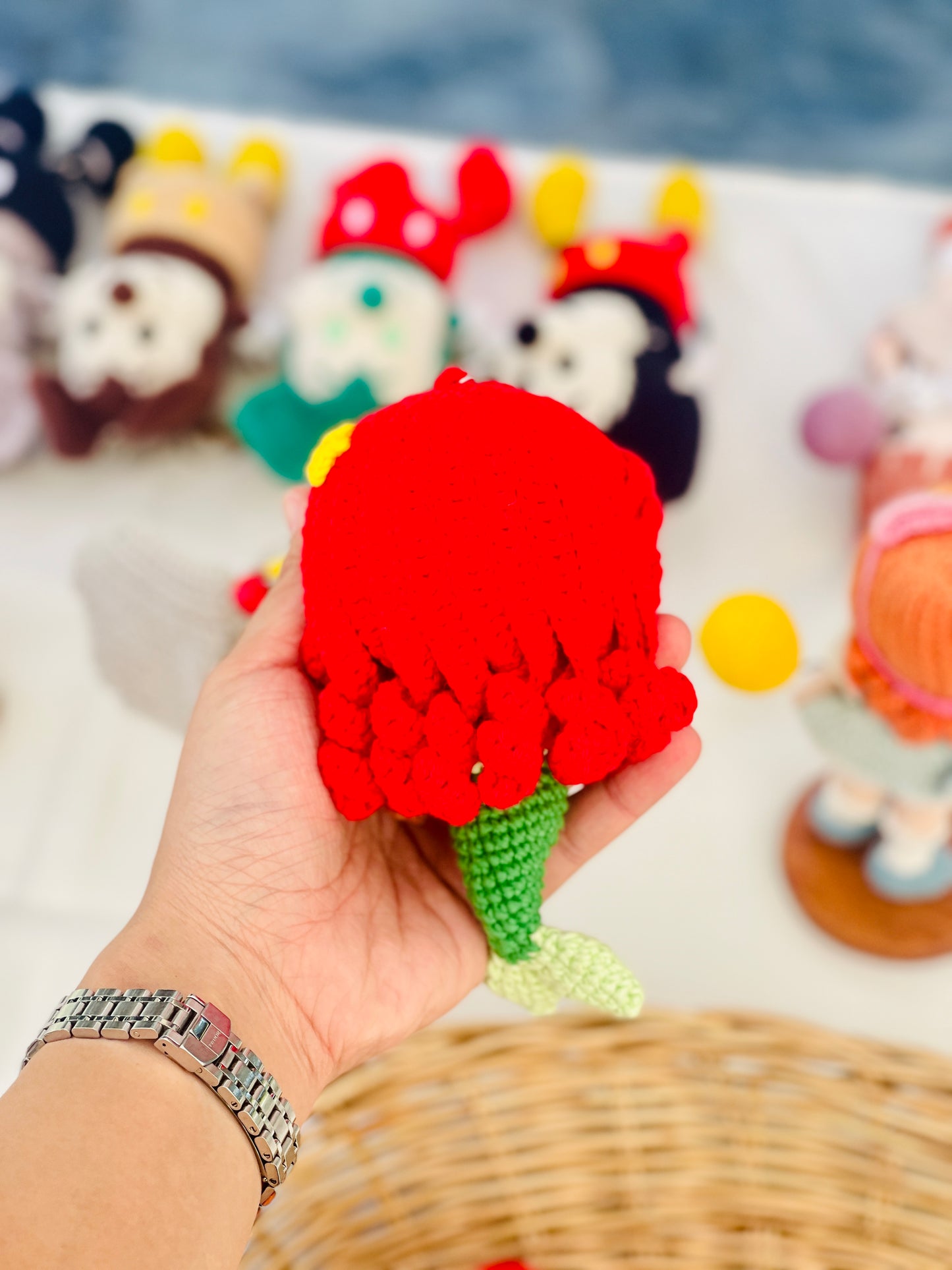 Big Mermaid Crochet Keychain