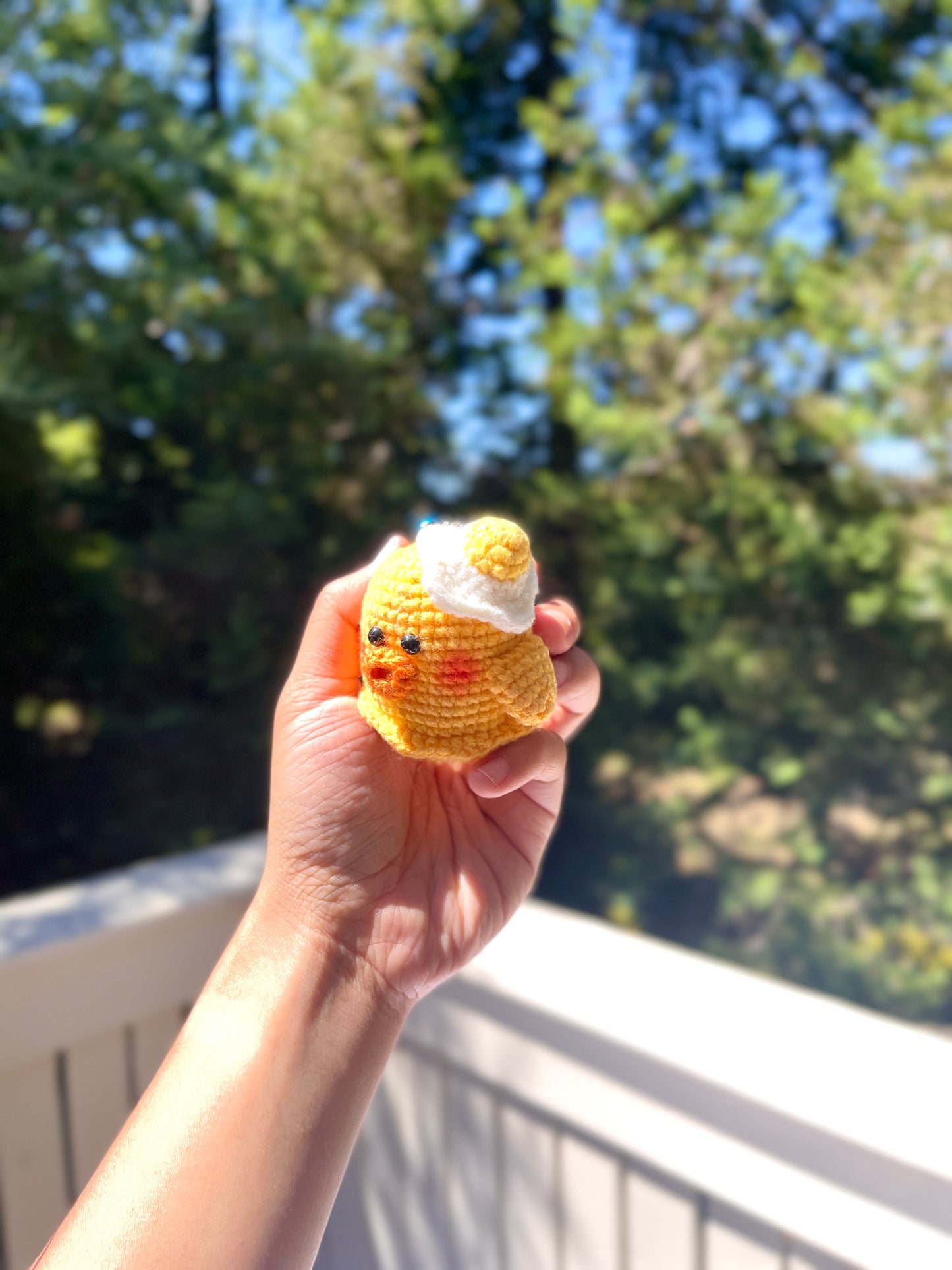 Chick N’Egg Crochet Doll Keychain