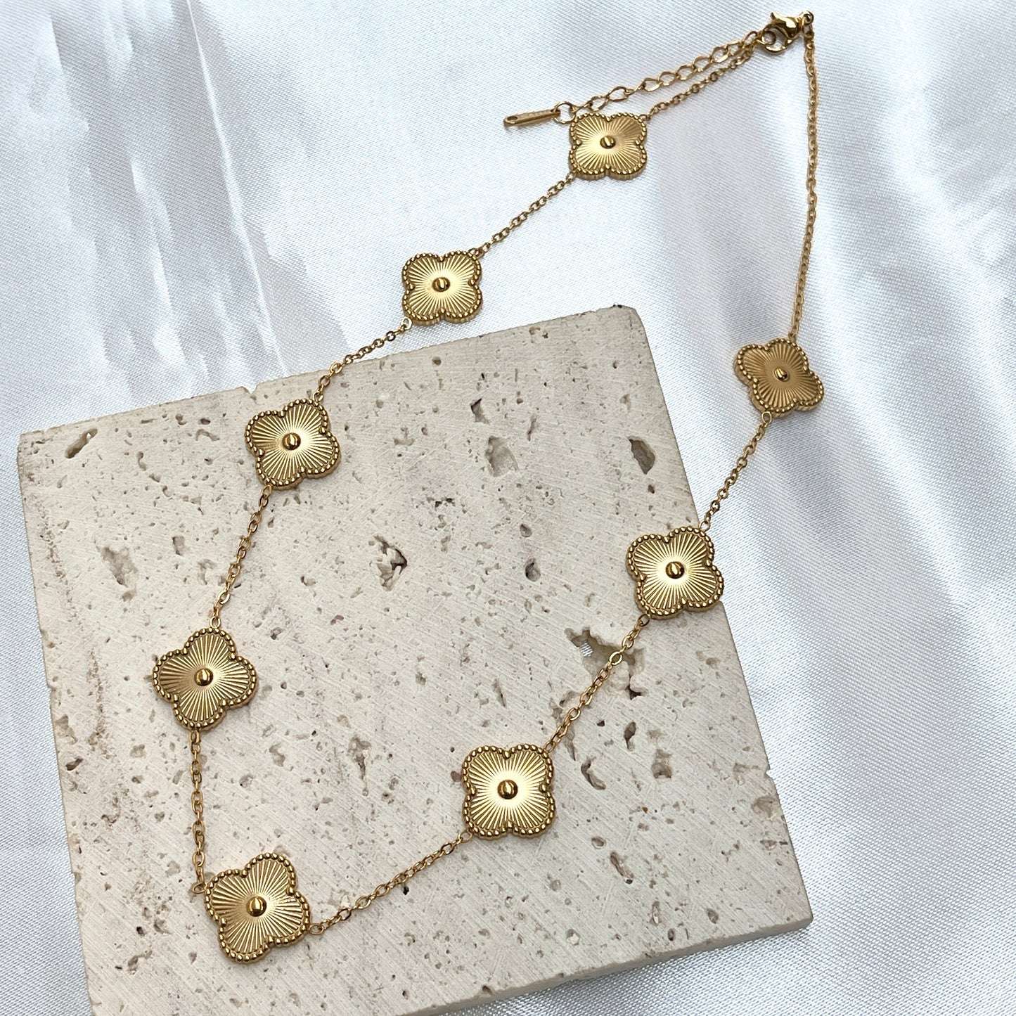 Gold Clover Necklace