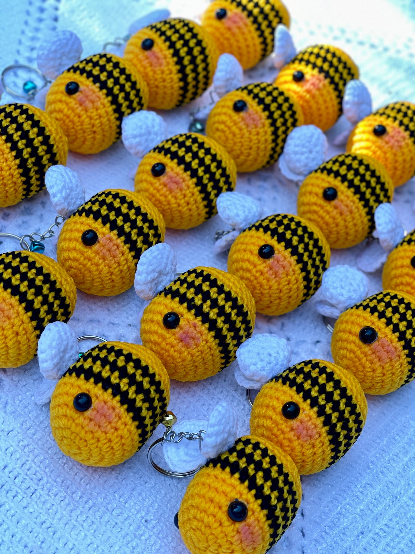 Be Whoever You Want to BEE Crochet Keychain