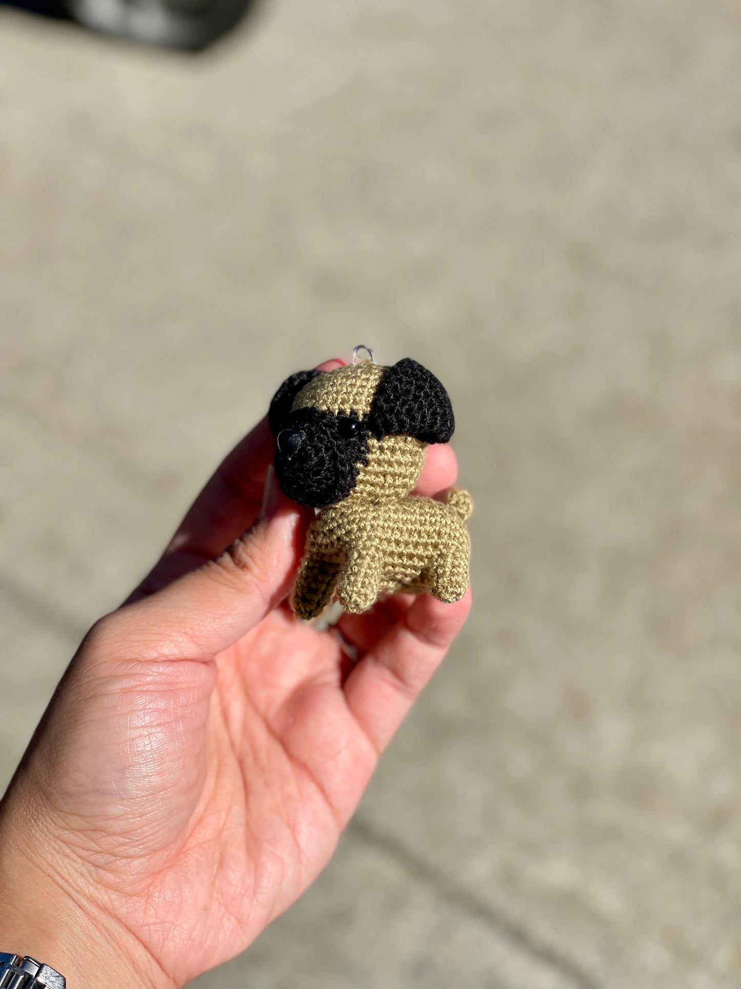 Dog crochet Keychain