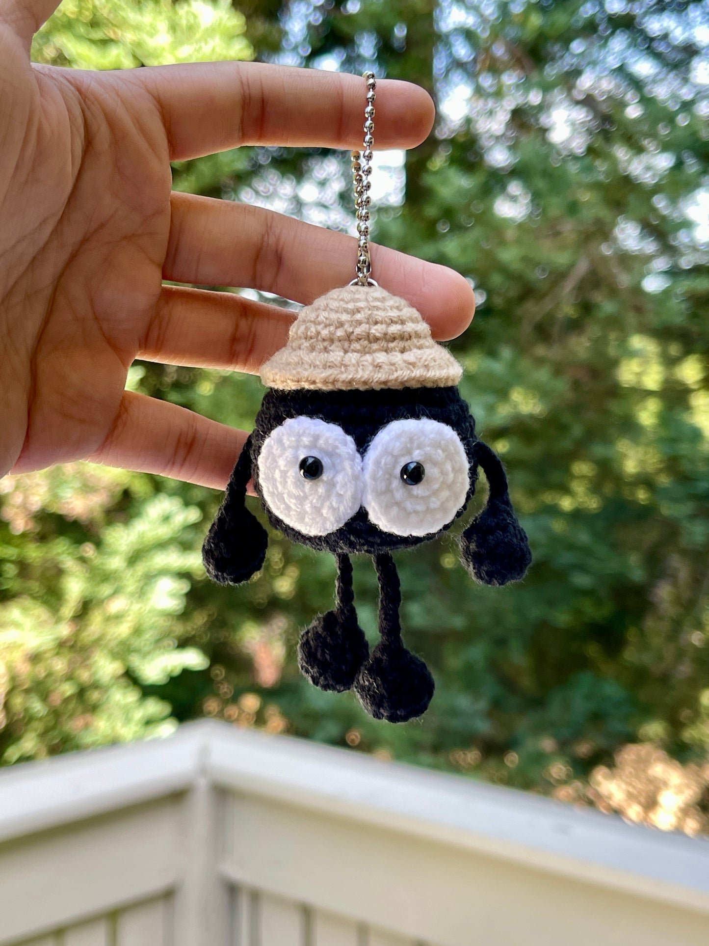 Soot Sprite Crochet Keychain