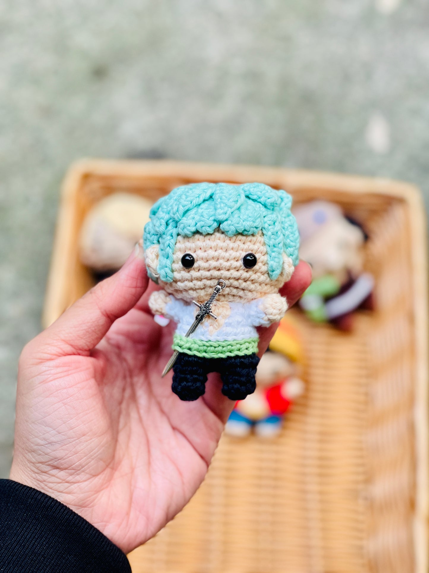 Small One Piece Collection Crochet Keychain