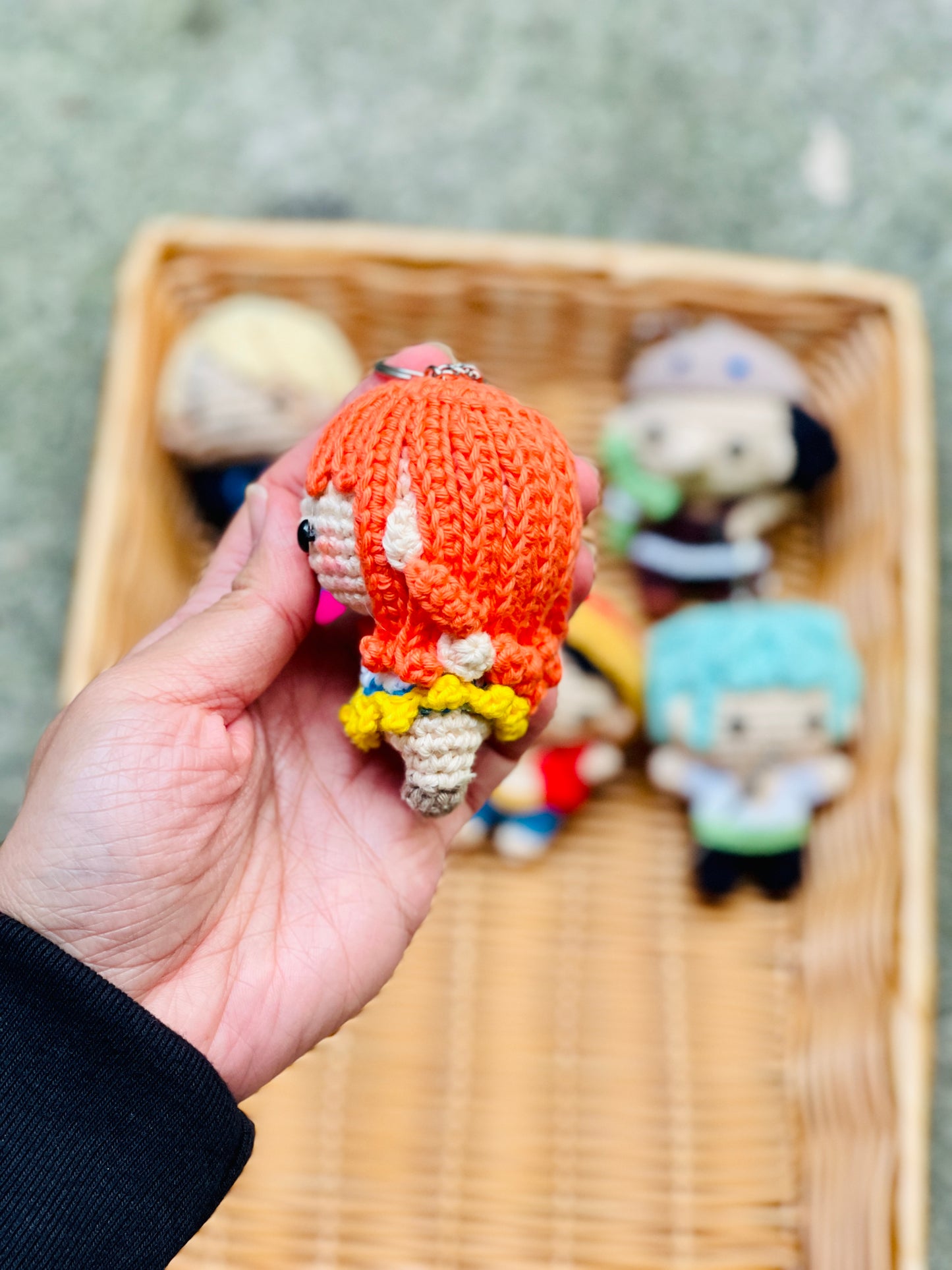 Small One Piece Collection Crochet Keychain
