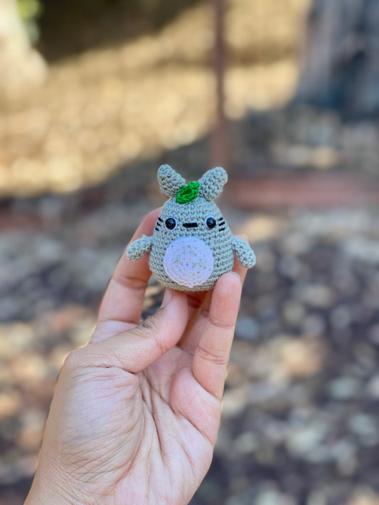 Small Totoro Crochet Keychain