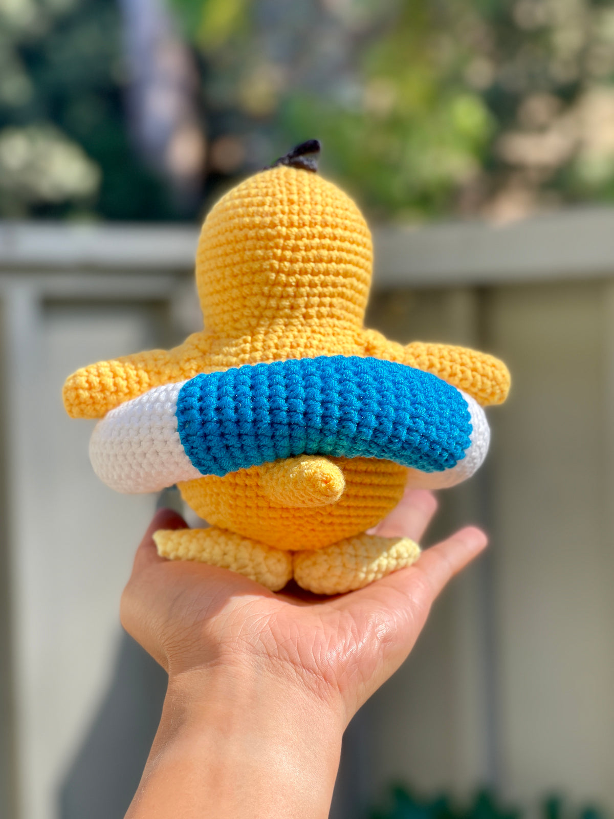 Pool Party Psyduck Crochet Doll