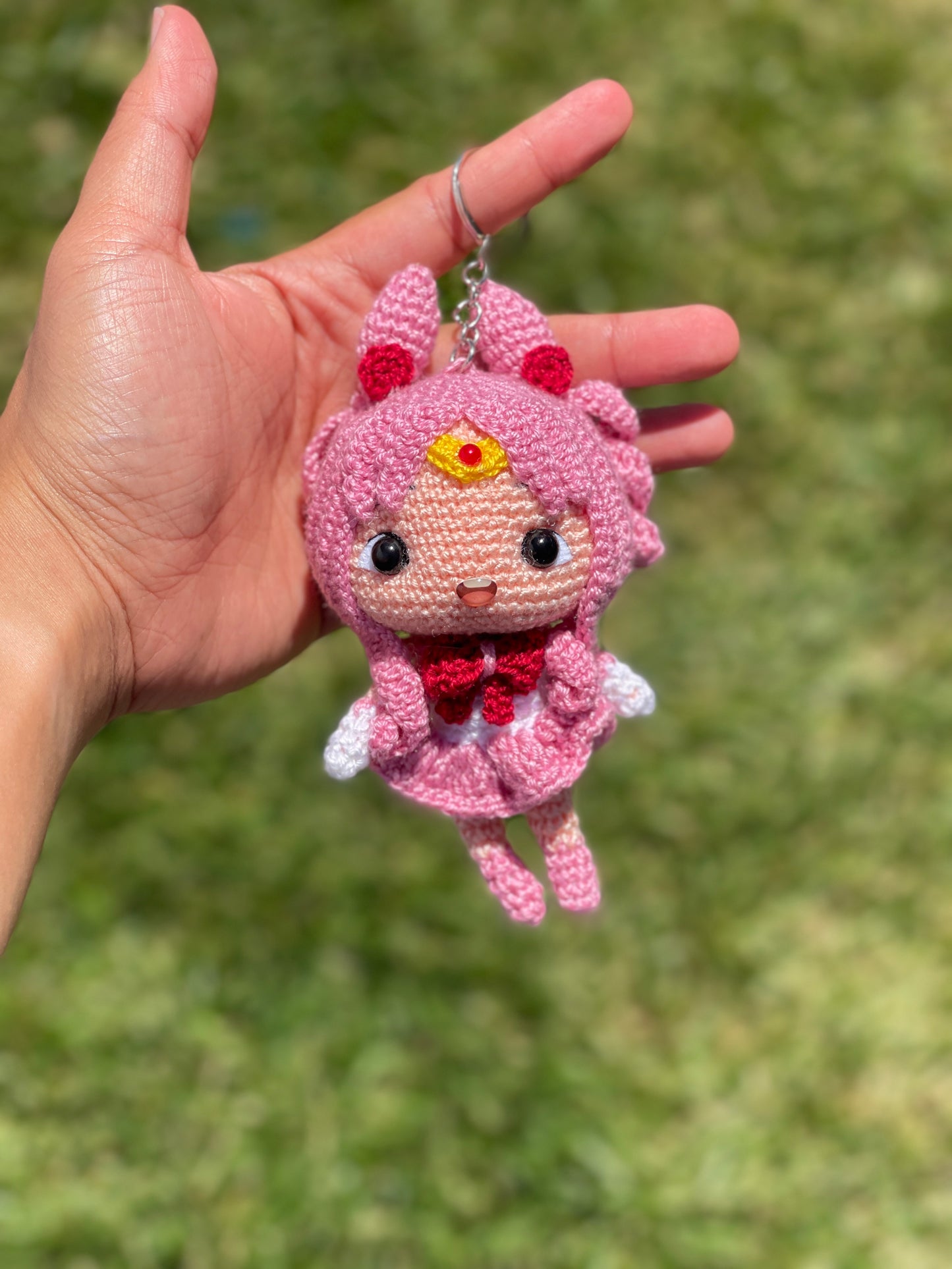 Magical Warrior Crochet Keychain
