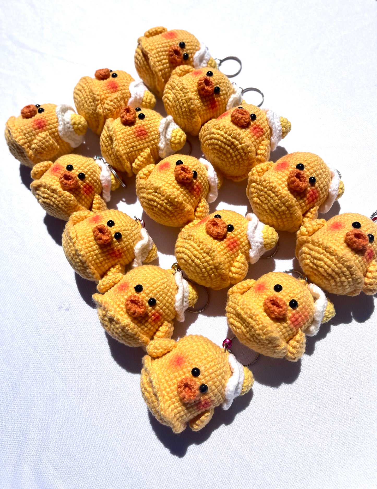 Chick N’Egg Crochet Doll Keychain