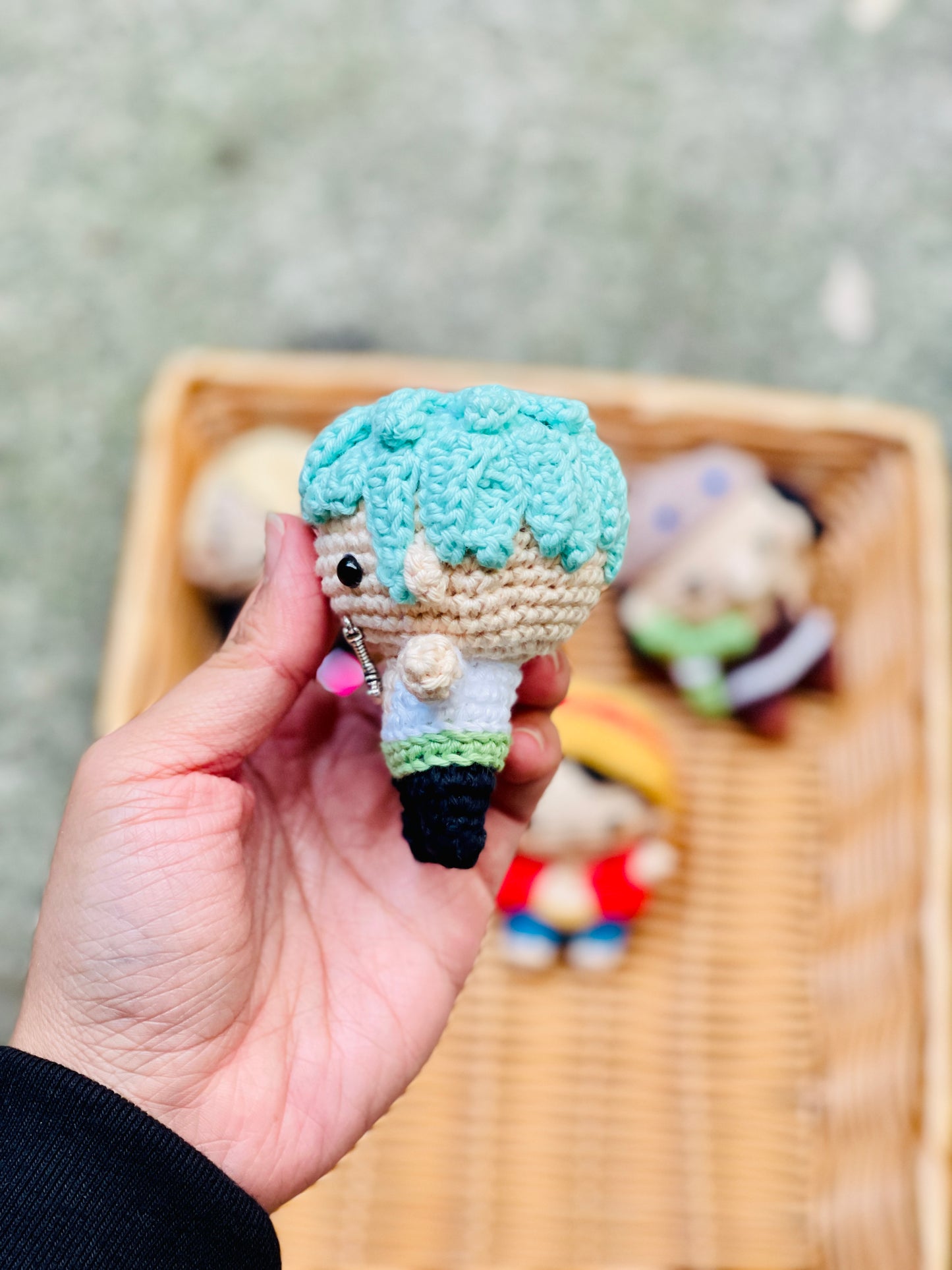 Small One Piece Collection Crochet Keychain