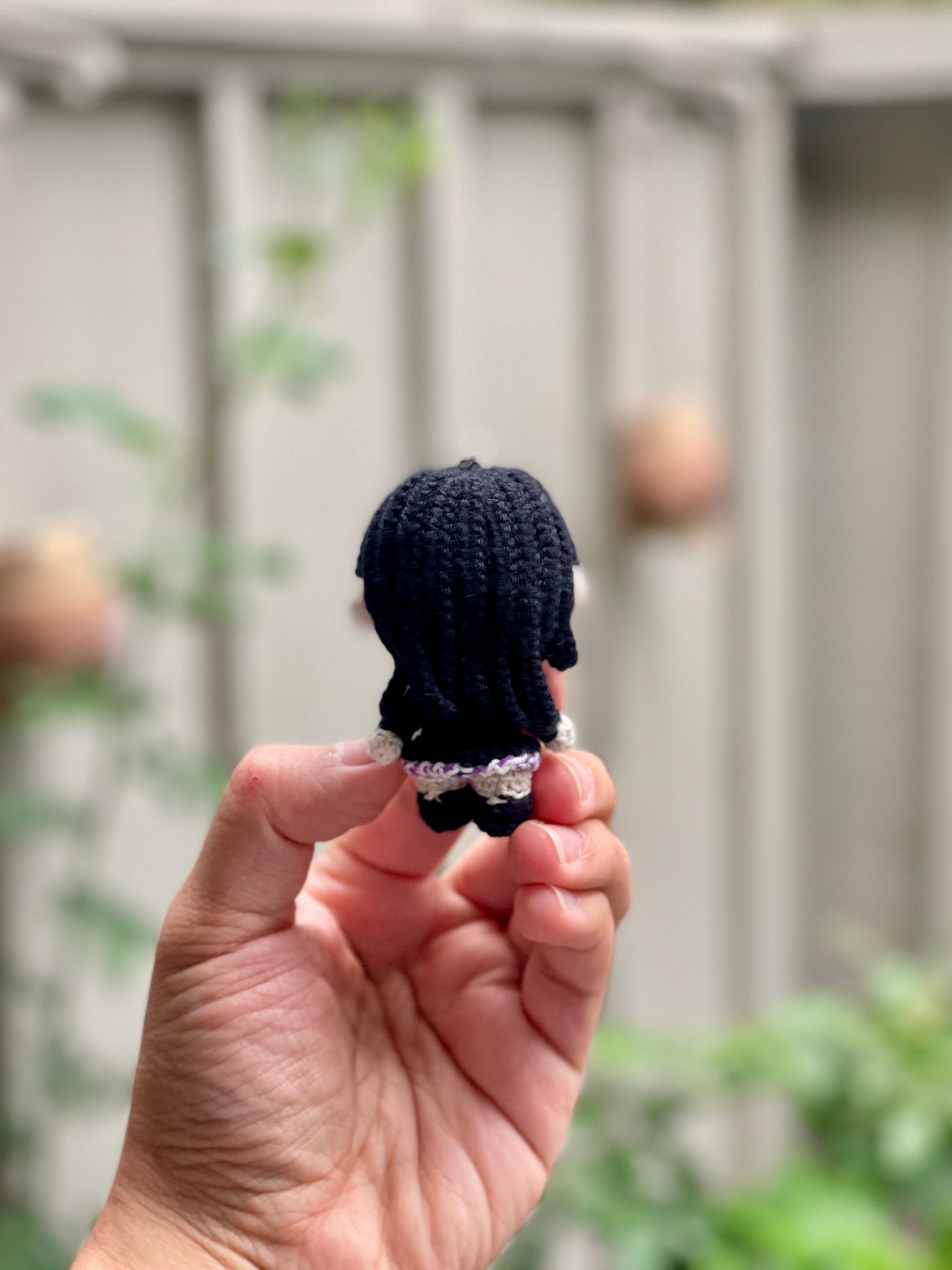 Small Nico Robin One Piece Crochet Keychain