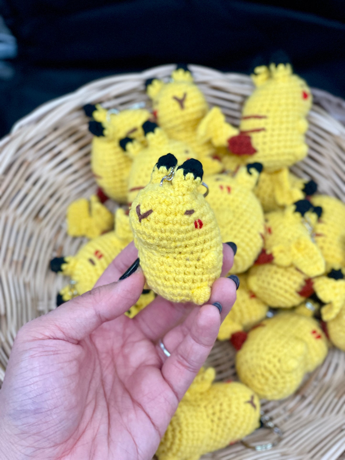 Capy~Pika Crochet Keychain