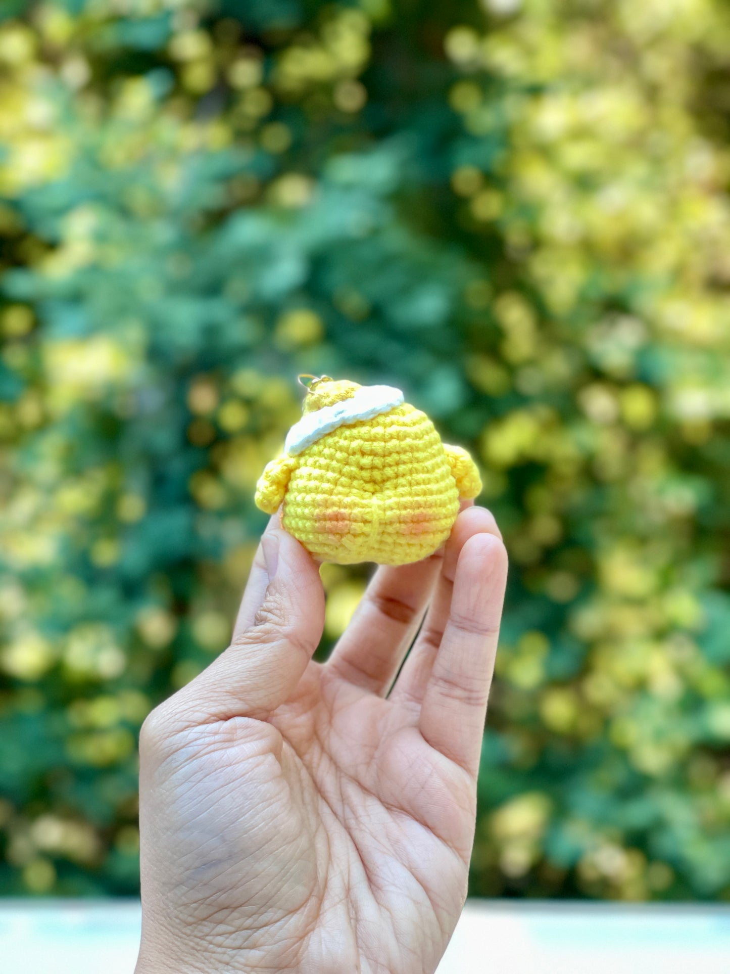 Tiny Chick Crochet Doll Keychain