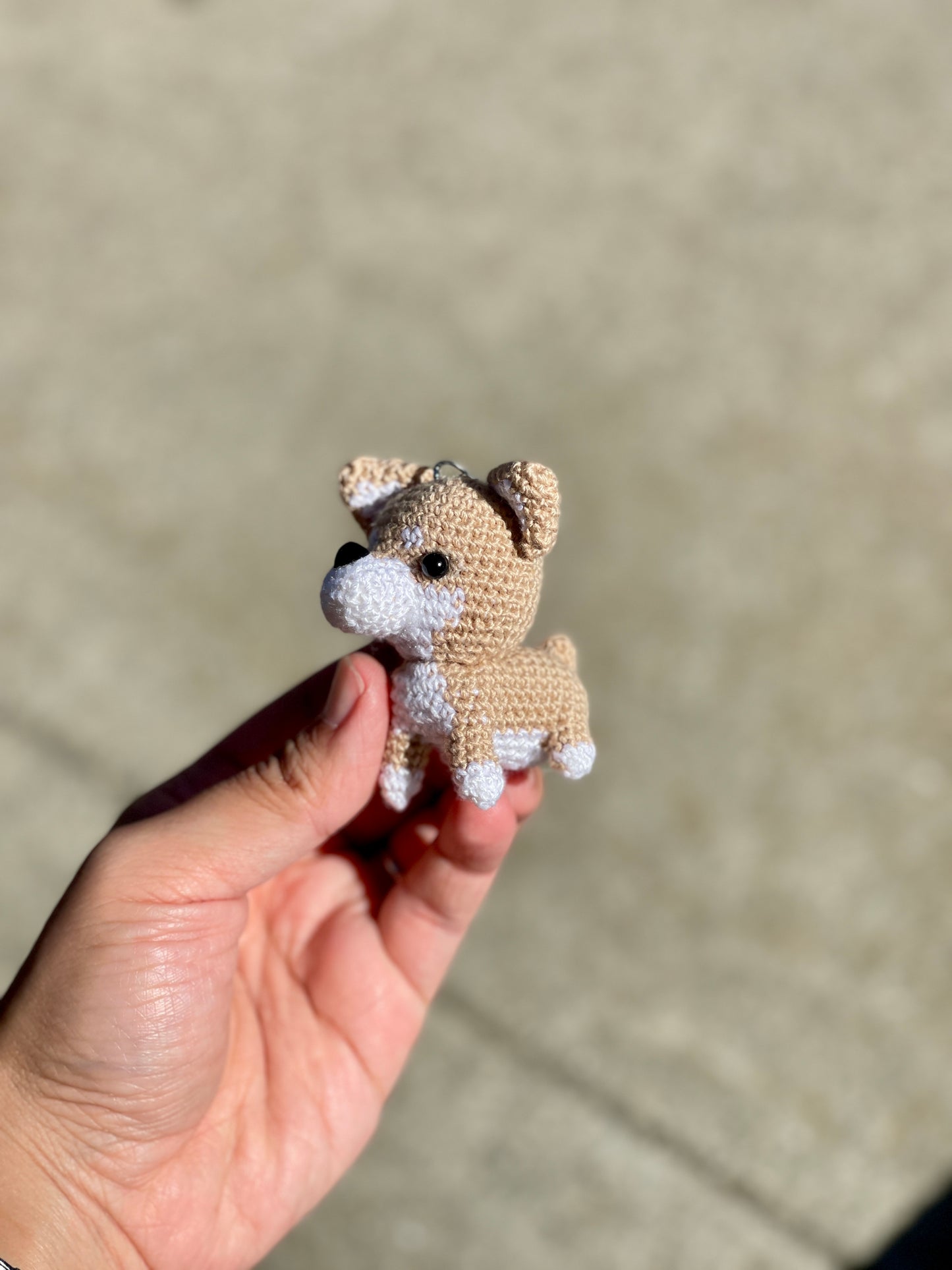 Dog crochet Keychain