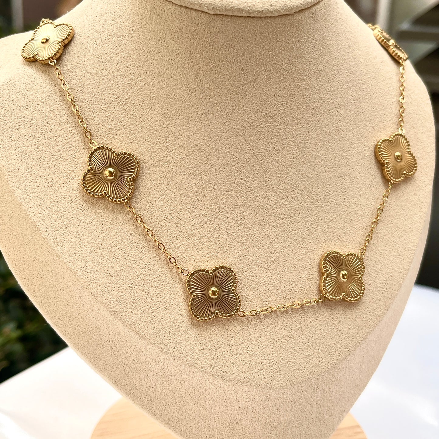 Gold Clover Necklace