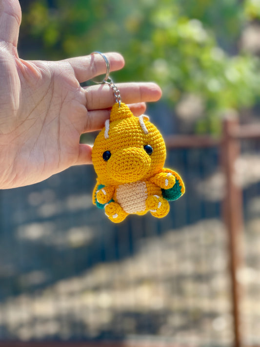 Dragonite Crochet Keychain