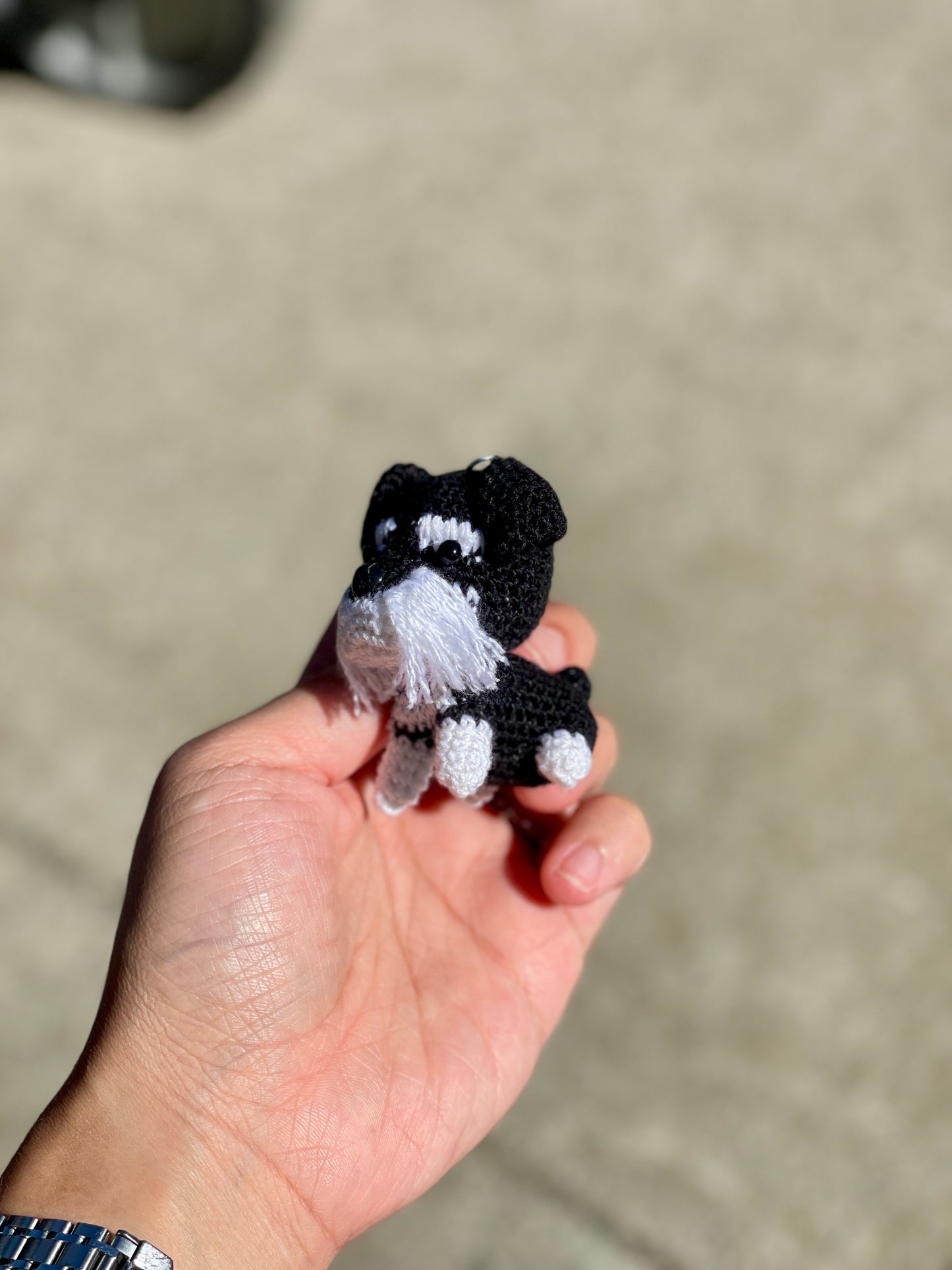 Dog crochet Keychain