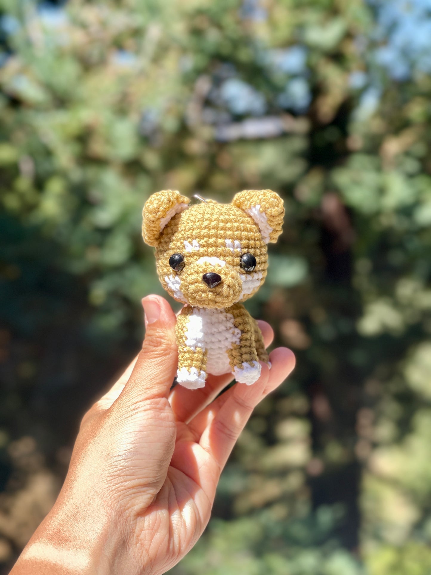 Dog crochet Keychain