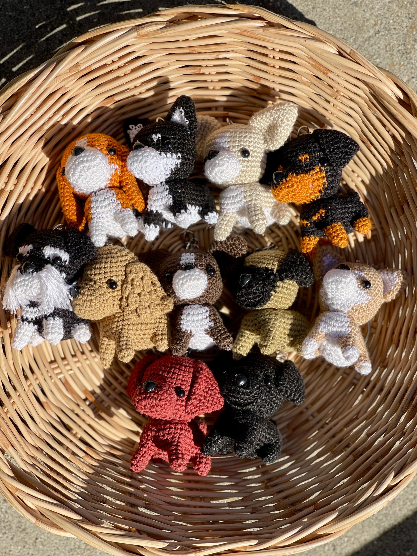 Dog crochet Keychain