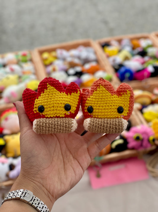 Calcifer : Howl’s Moving Castle Crochet Keychain