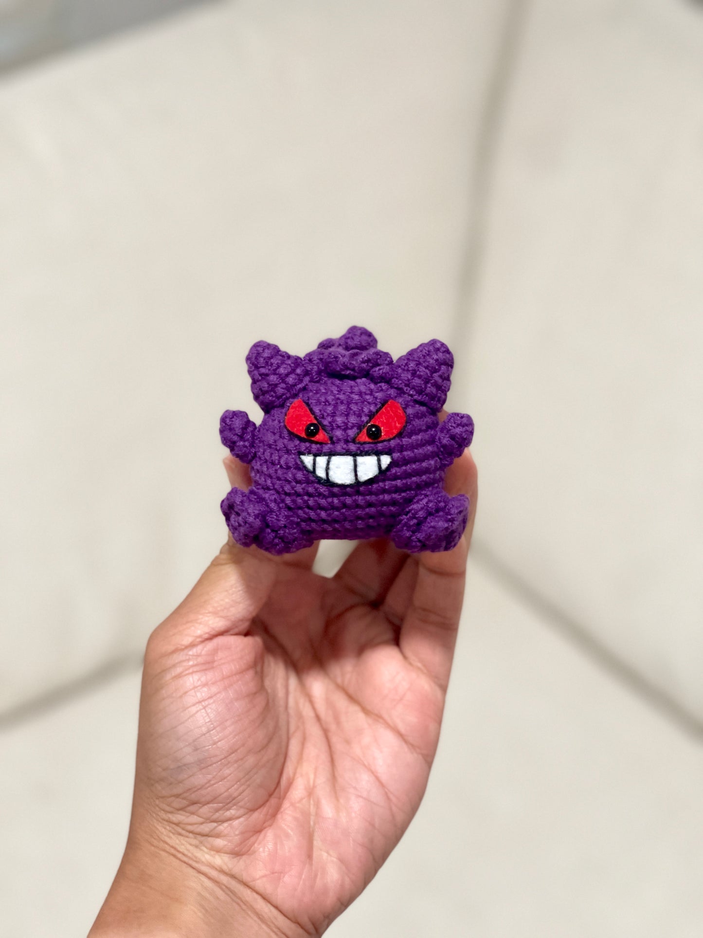 Gengar Pokemon Crochet Keychain