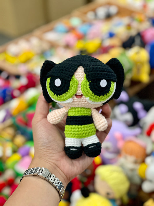 Powerpuff Girls Crochet Keychain