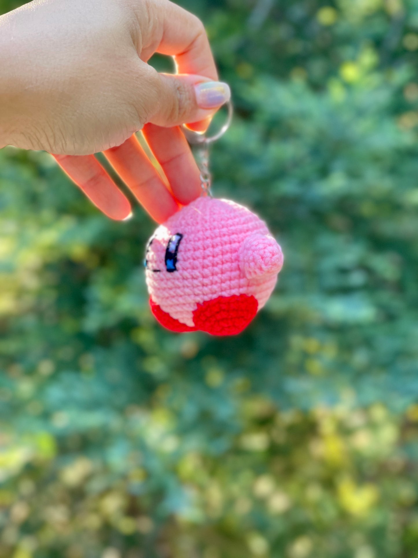 Kirby Crochet Doll Keychain