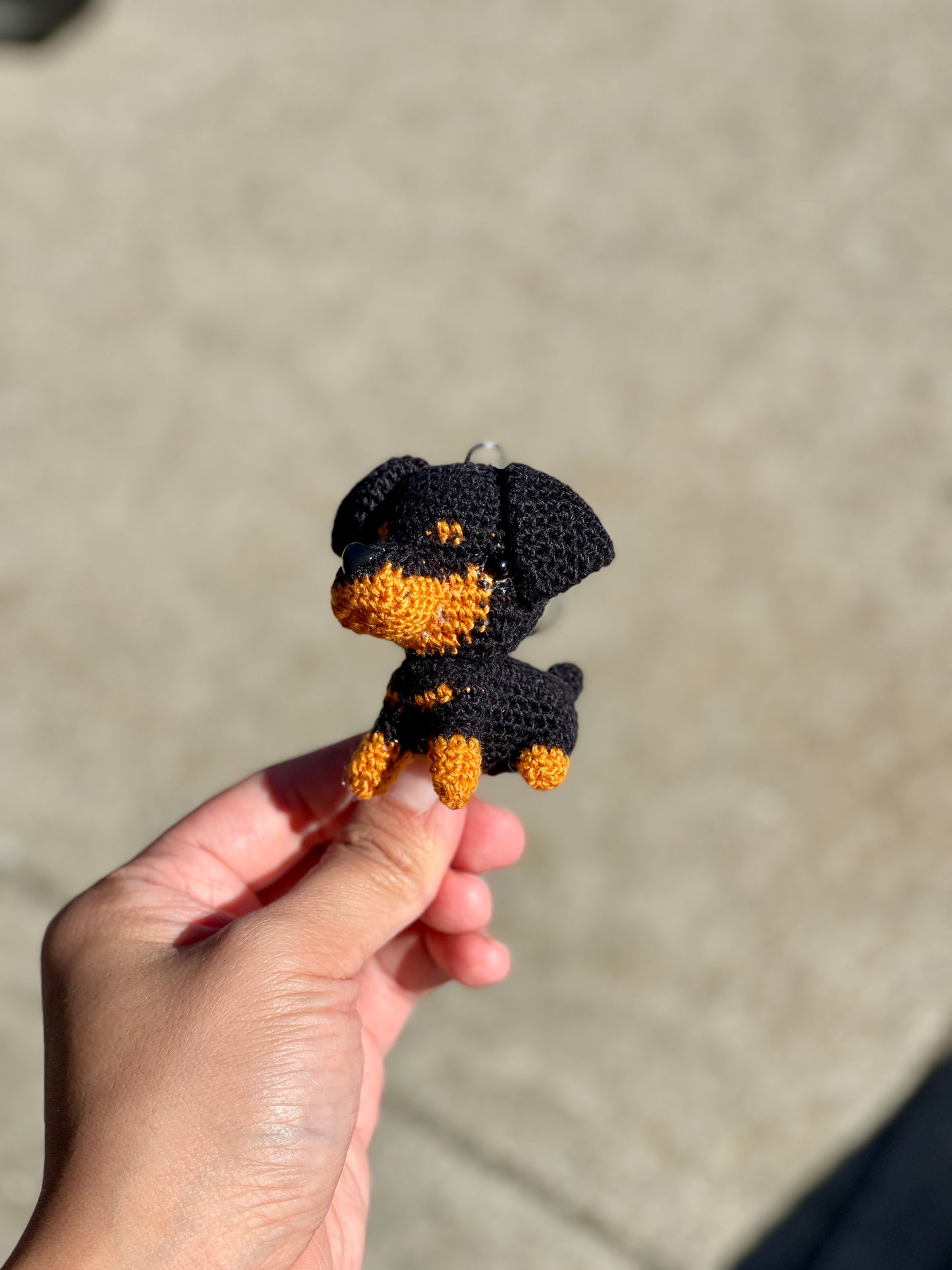 Dog crochet Keychain