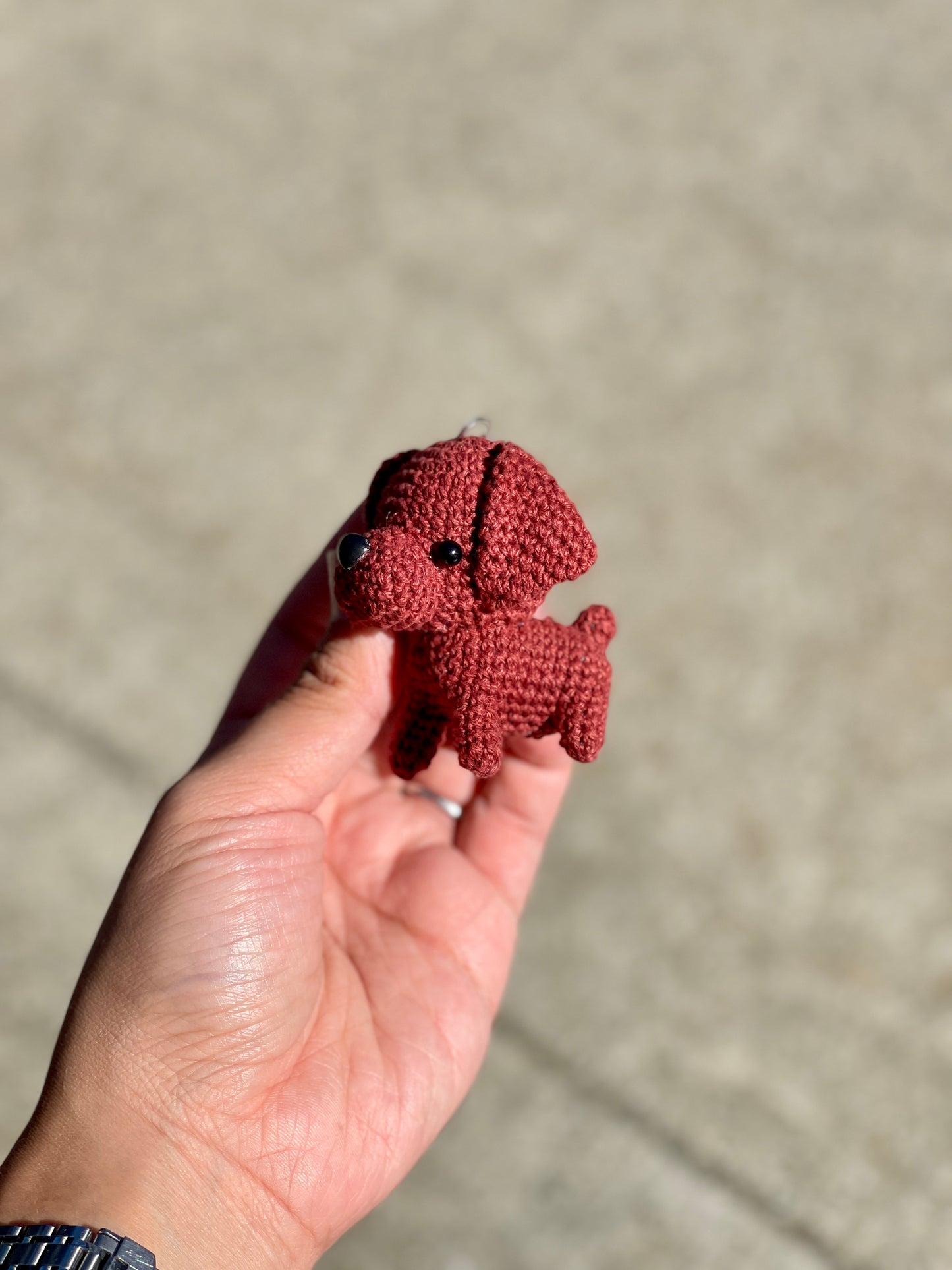 Dog crochet Keychain