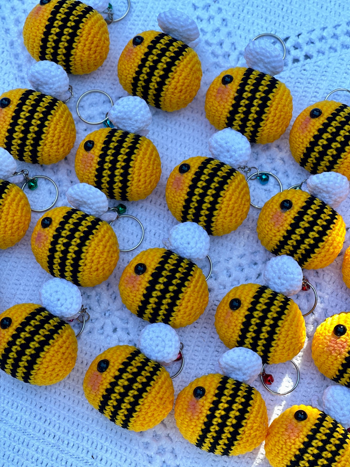 Be Whoever You Want to BEE Crochet Keychain