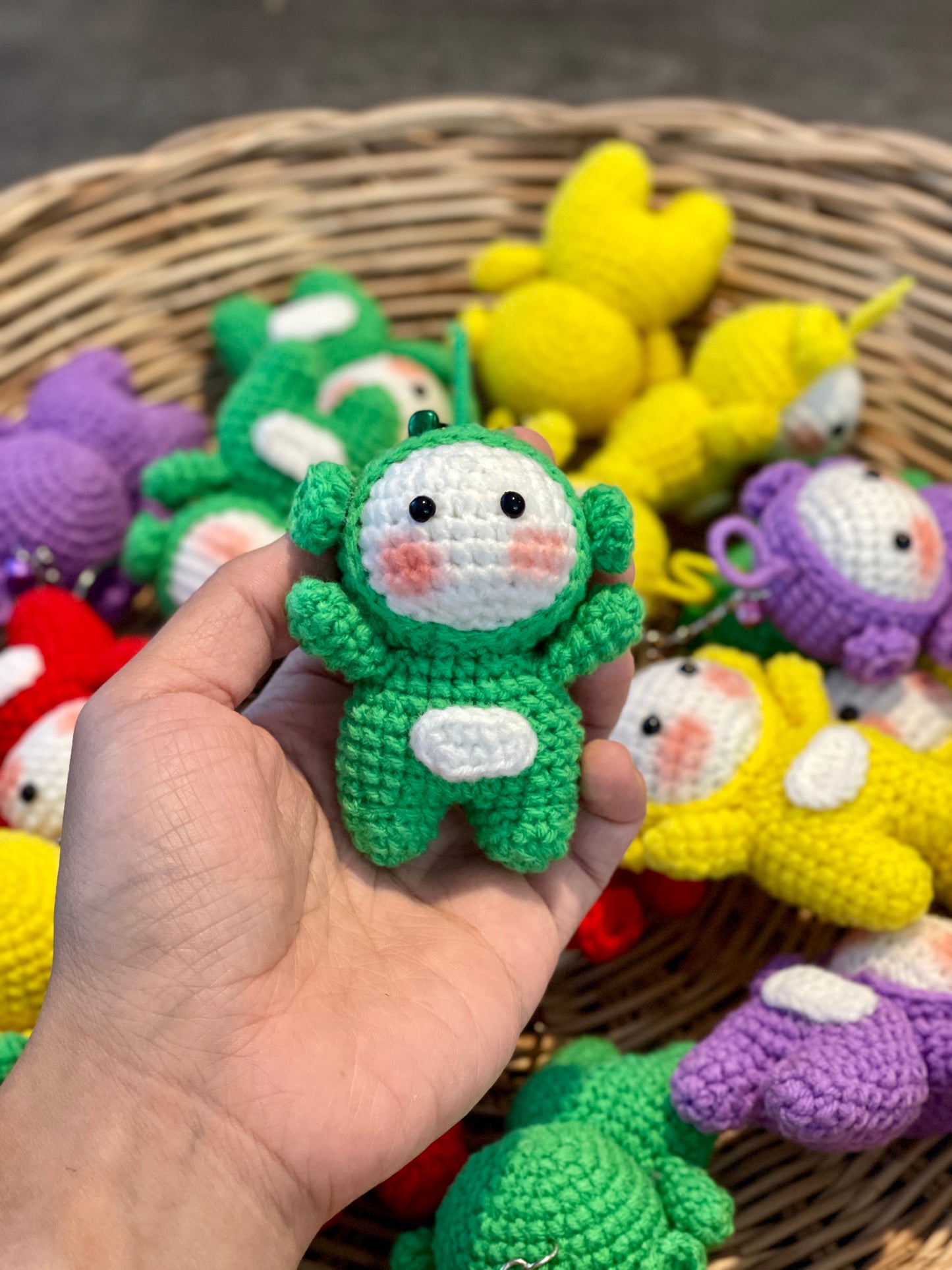 Colorful BFF Crochet Keychains