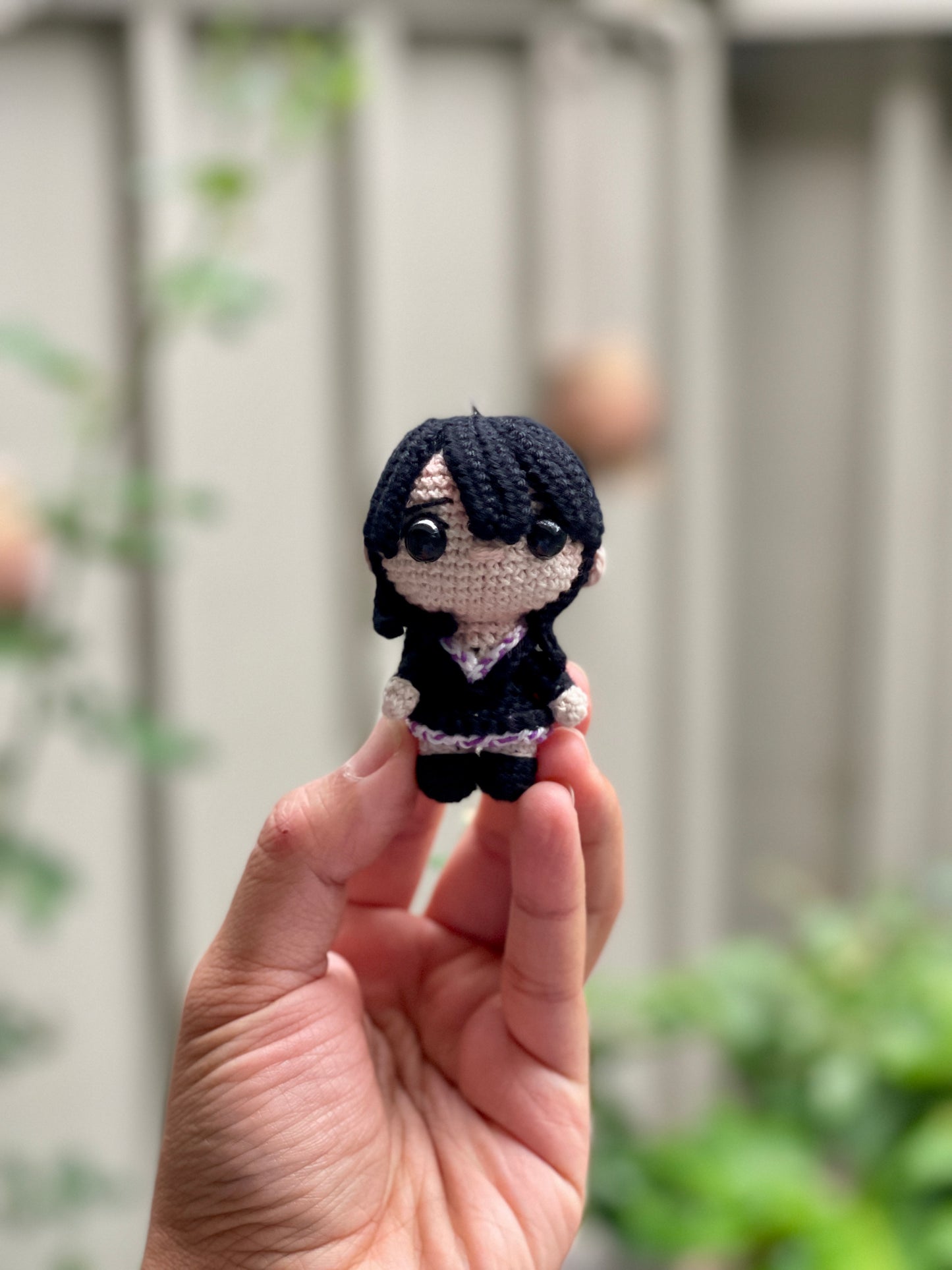 Small Nico Robin One Piece Crochet Keychain