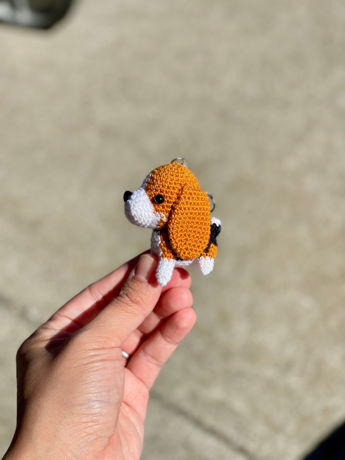 Dog crochet Keychain