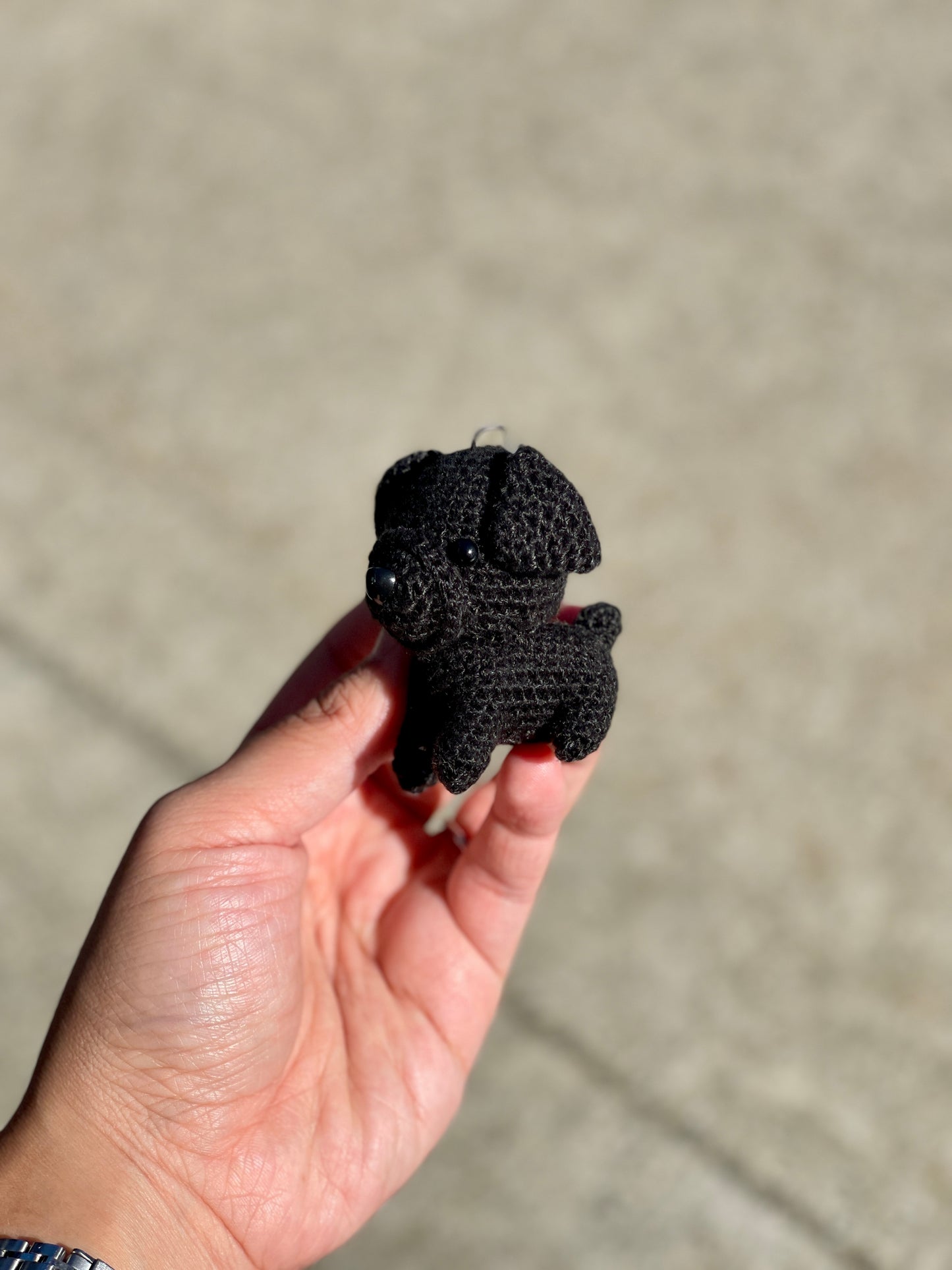Dog crochet Keychain