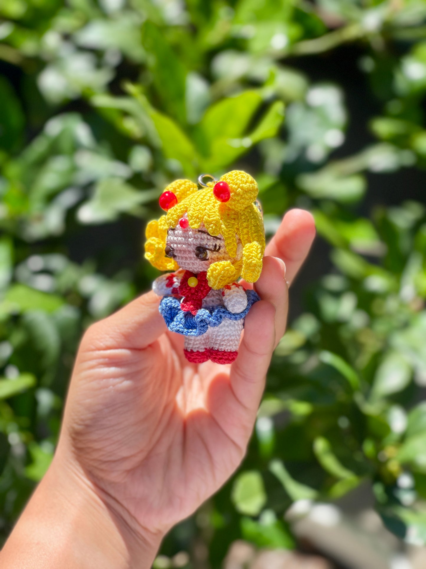 Sailor Moon DMC Tread Crochet Keychain