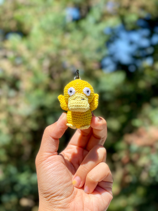 Psyduck Crochet Keychain